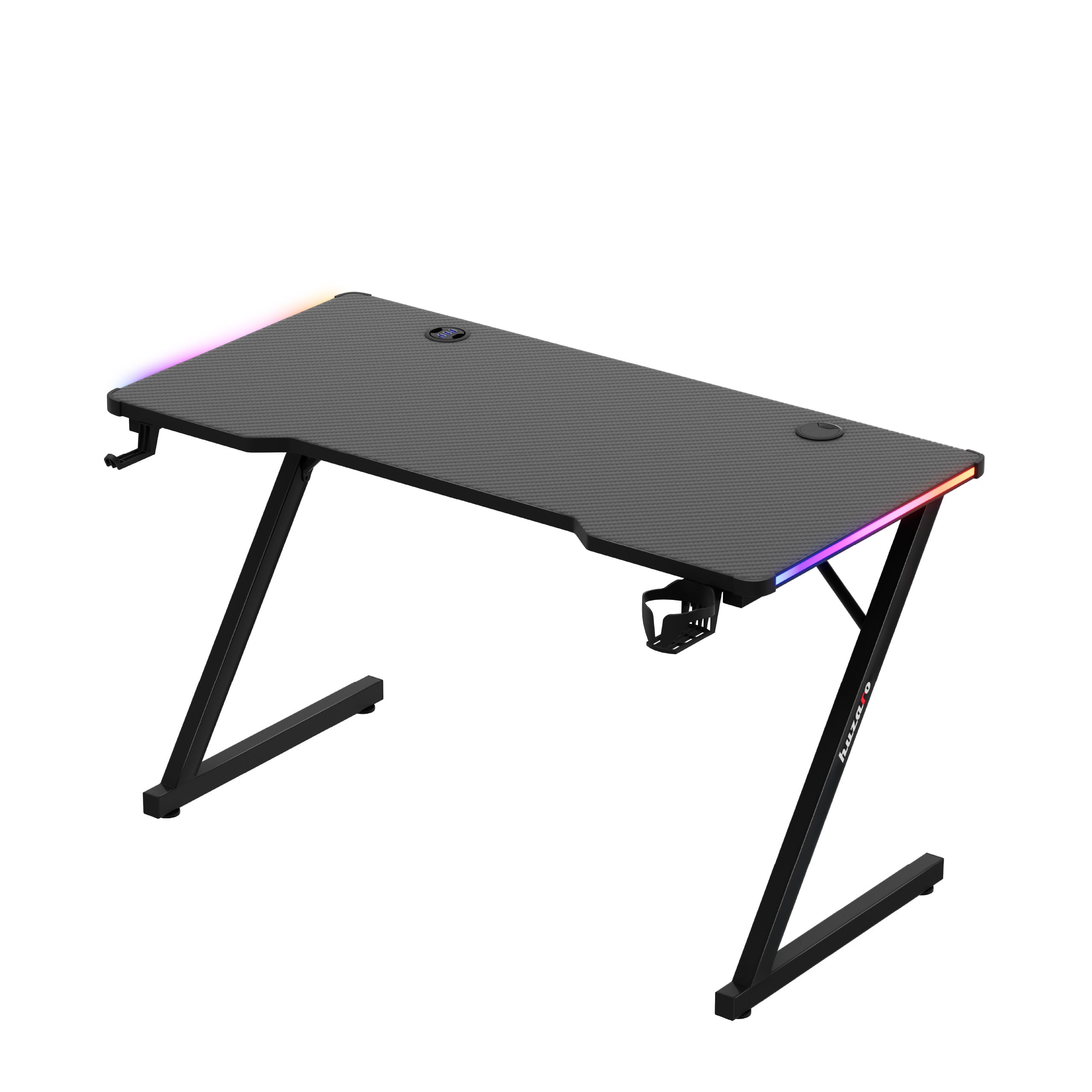Escritorio para videojuegos Huzaro Hero 2.5 RGB LED Negro 120 cm