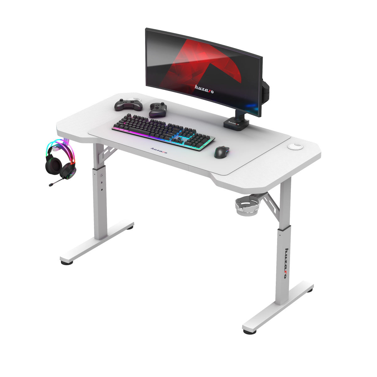 Escritorio para gaming HUZARO Hero 2.6 White 120 cm