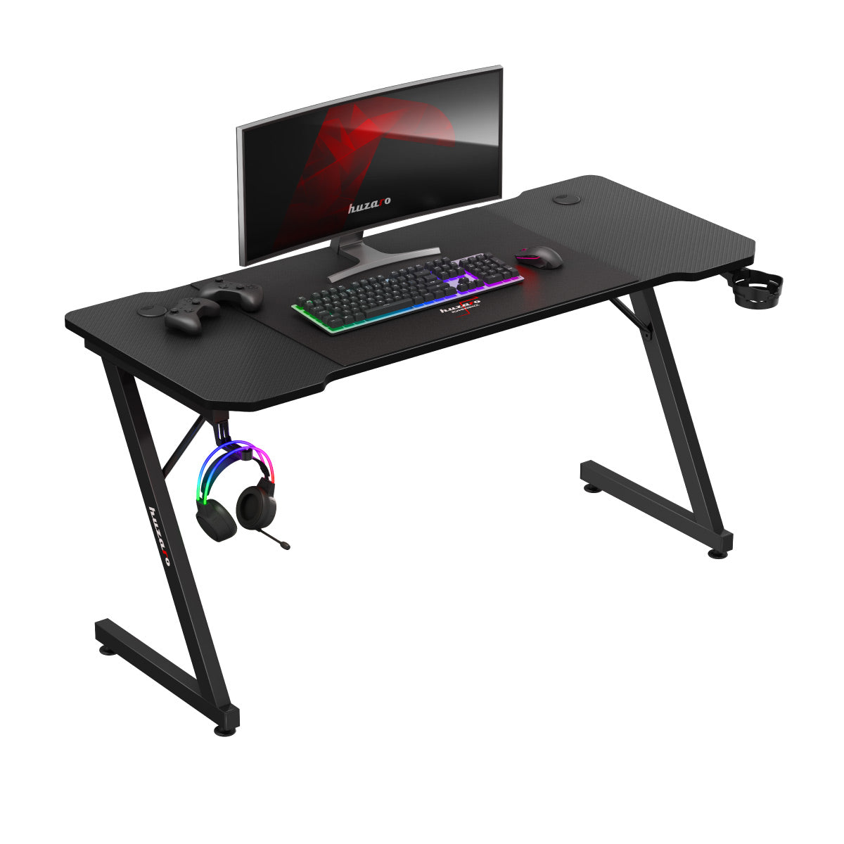 Escritorio para videojuegos Huzaro Hero 3.3 Black de 140 cm