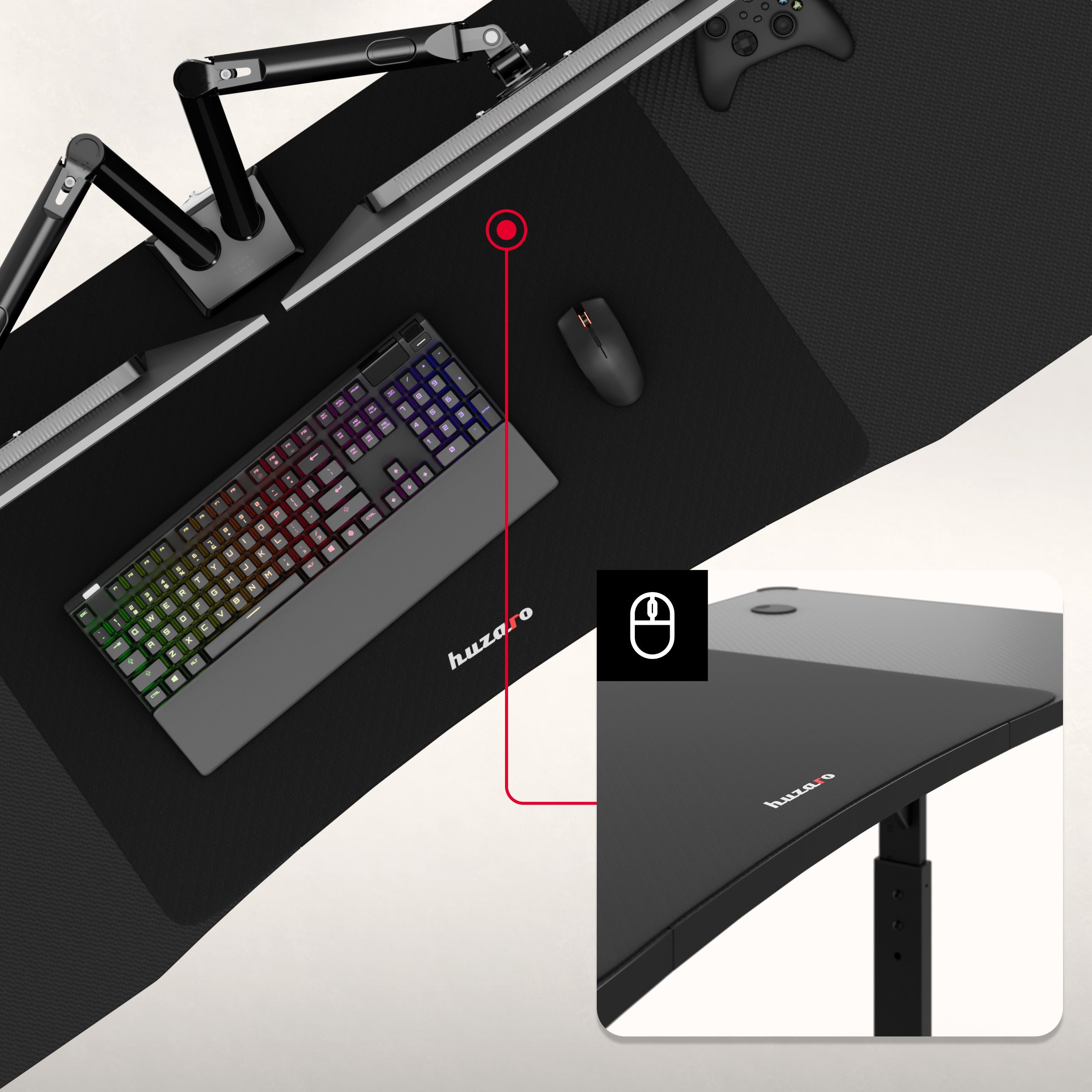 Elegante base para el móvil XXL incluida en el pack
