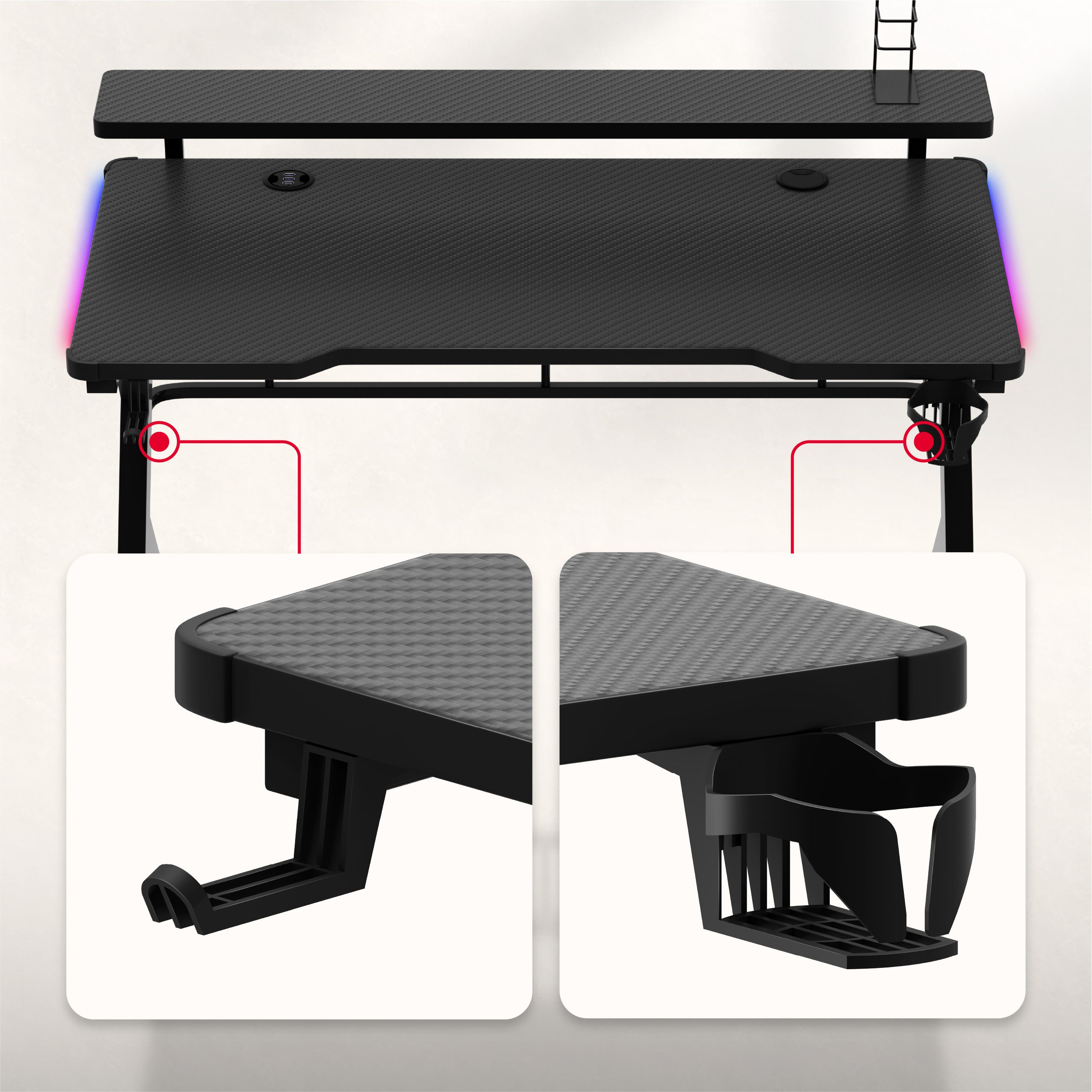 Prácticos soportes para accesorios