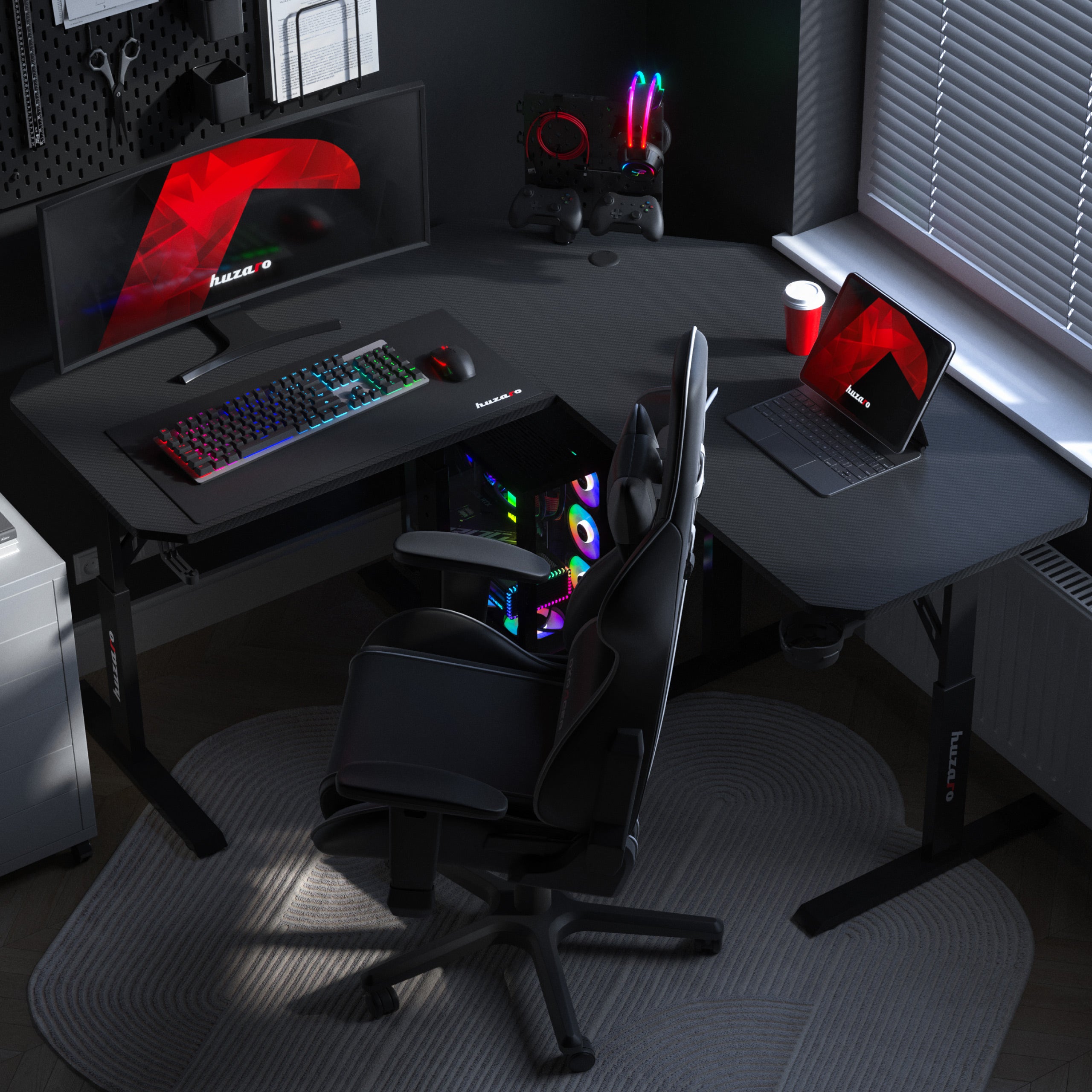 Escritorio gaming de esquina