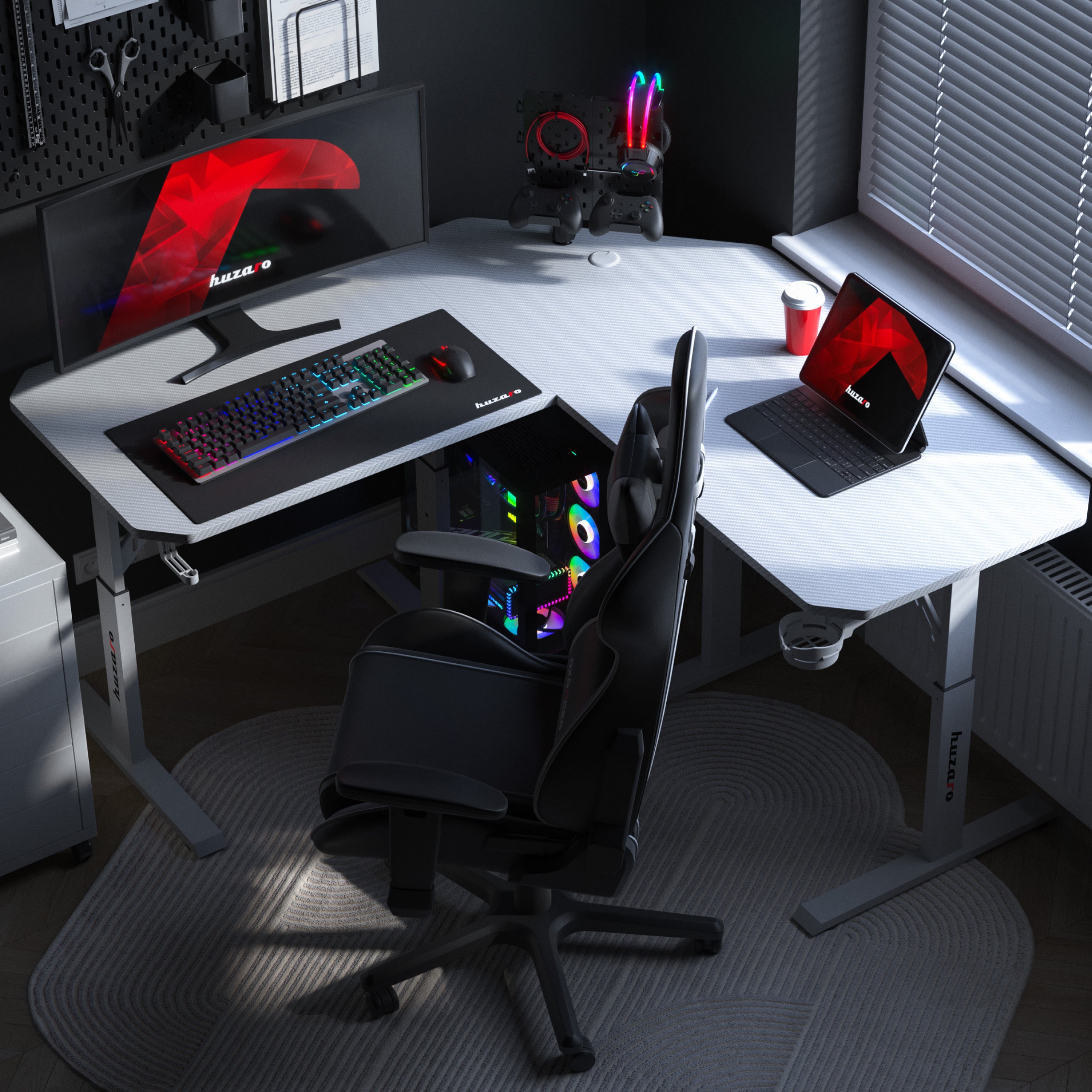 Escritorio gaming de esquina