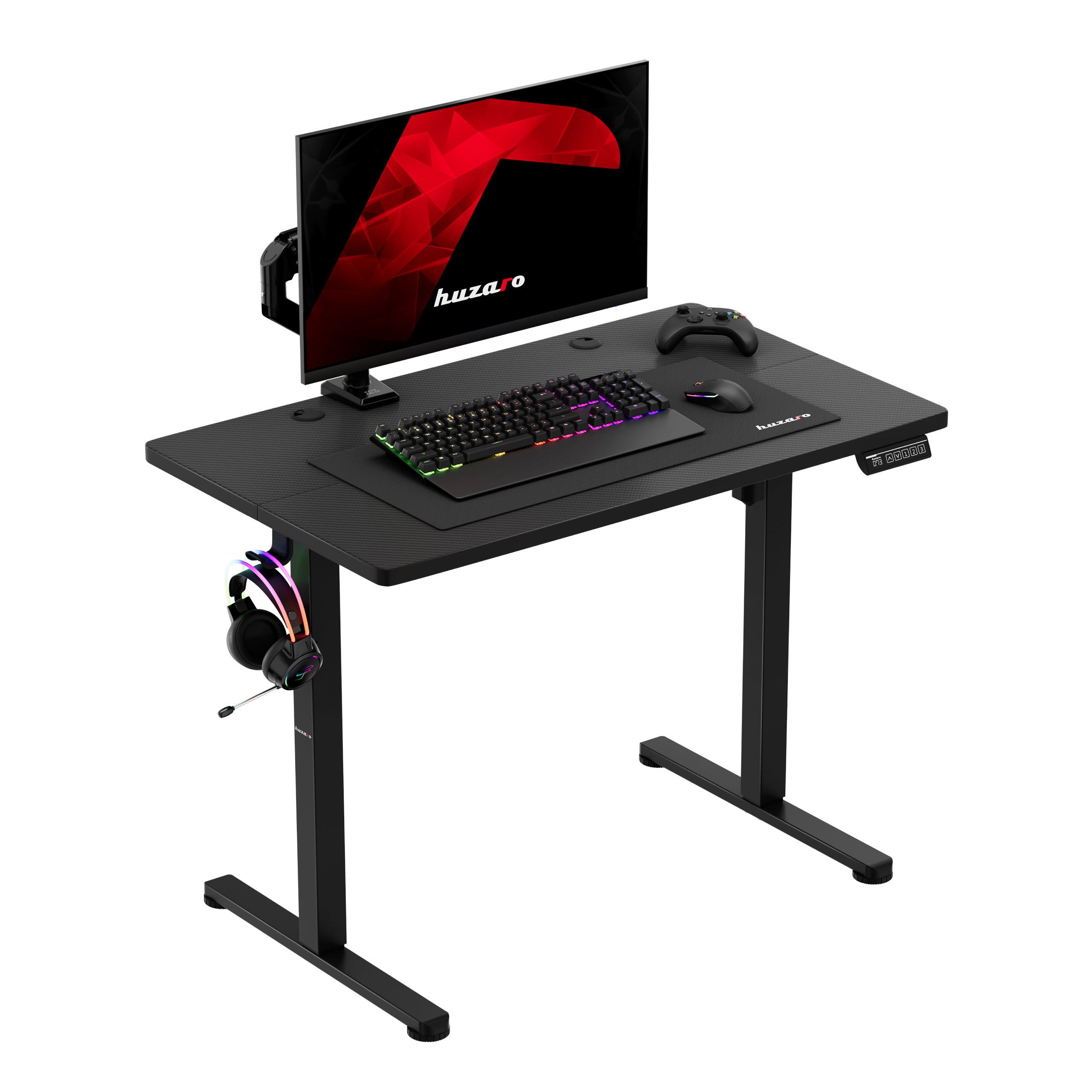Escritorio eléctrico regulable con ruedas Huzaro Hero 7.8 Black