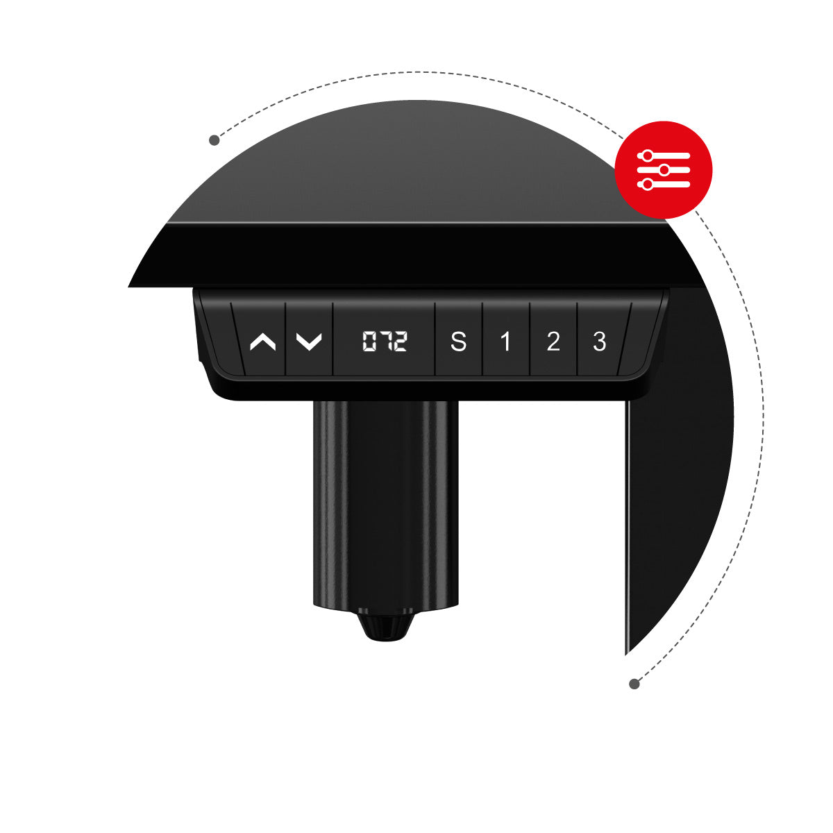 Panel de control LED con memoria de ajustes
