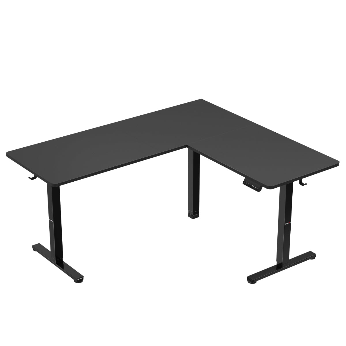 Escritorio esquinero eléctrico Huzaro Hero 9.5 Black de 160 cm