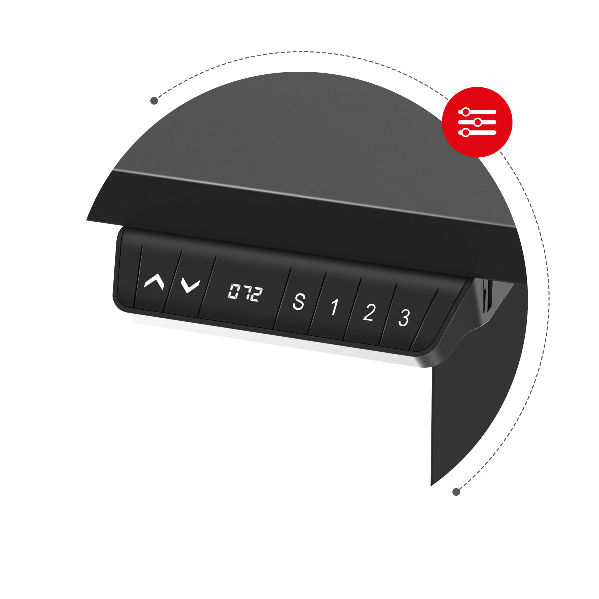 Panel de control LED con memoria de ajustes
