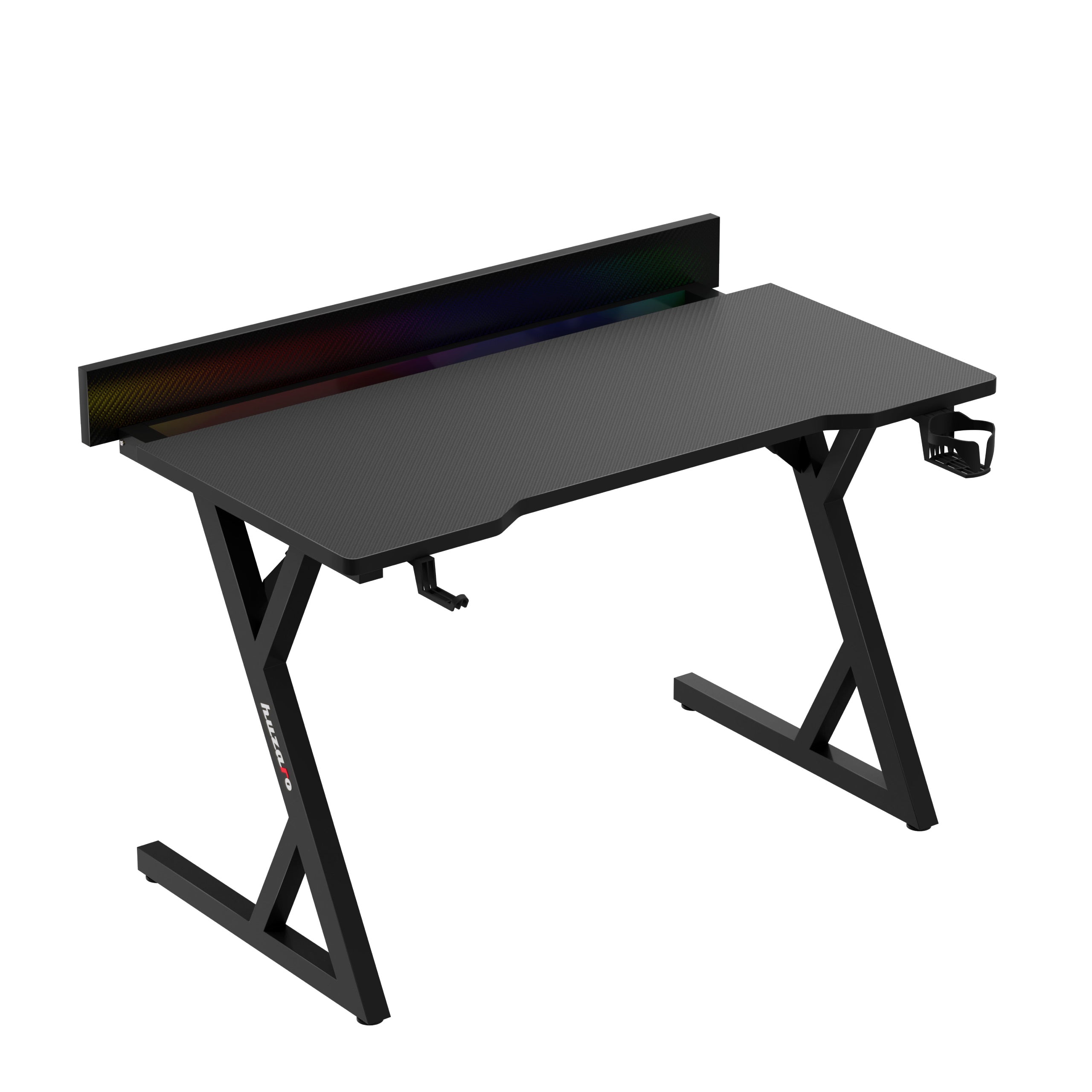 Escritorio para videojuegos con iluminación LED Huzaro Hero 2.4 RGB Black