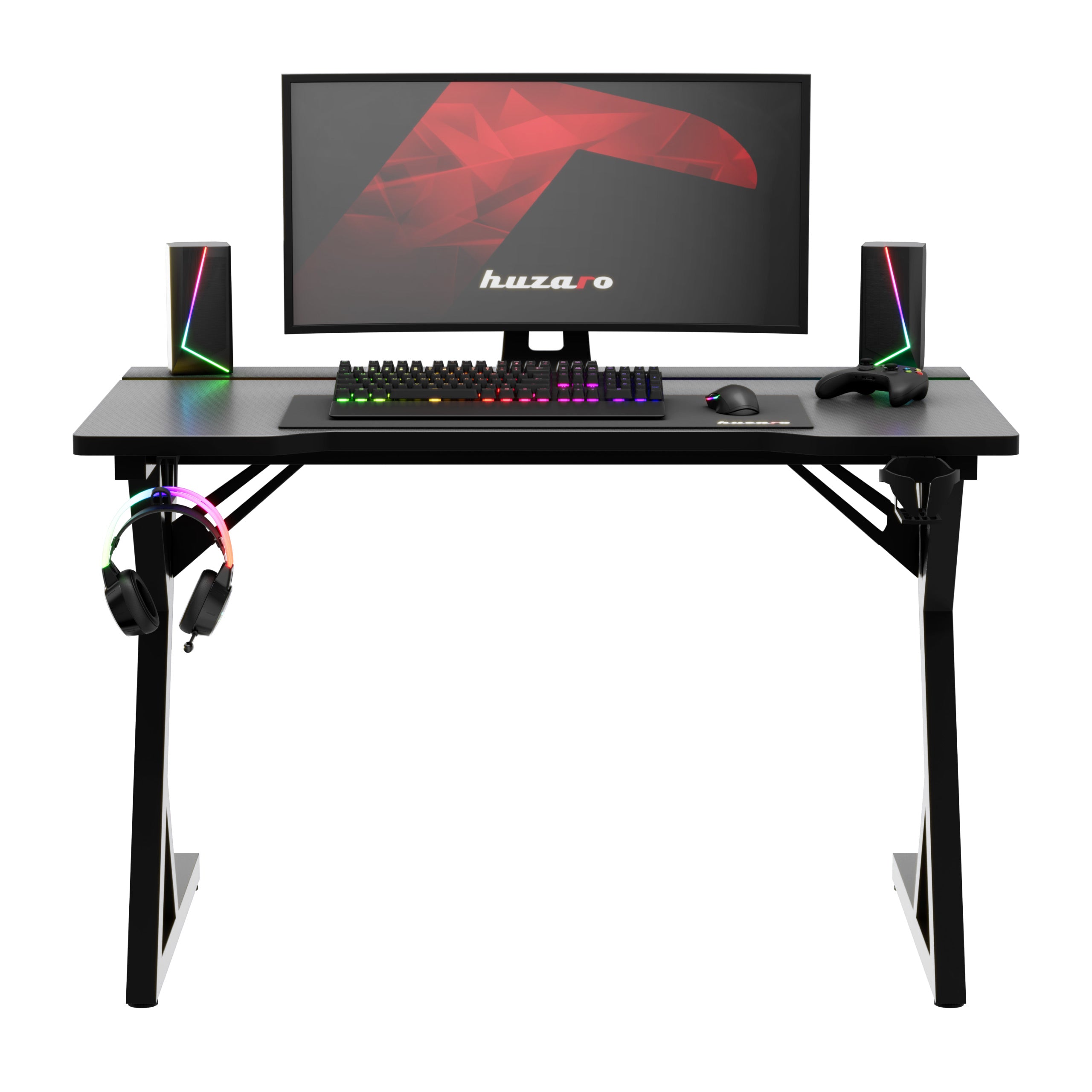 Escritorio para videojuegos con iluminación LED Huzaro Hero 2.4 RGB Black