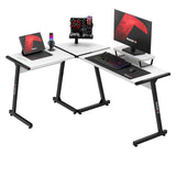 Escritorio de gaming esquinero Huzaro Hero 6.0 Blanco 147 cm