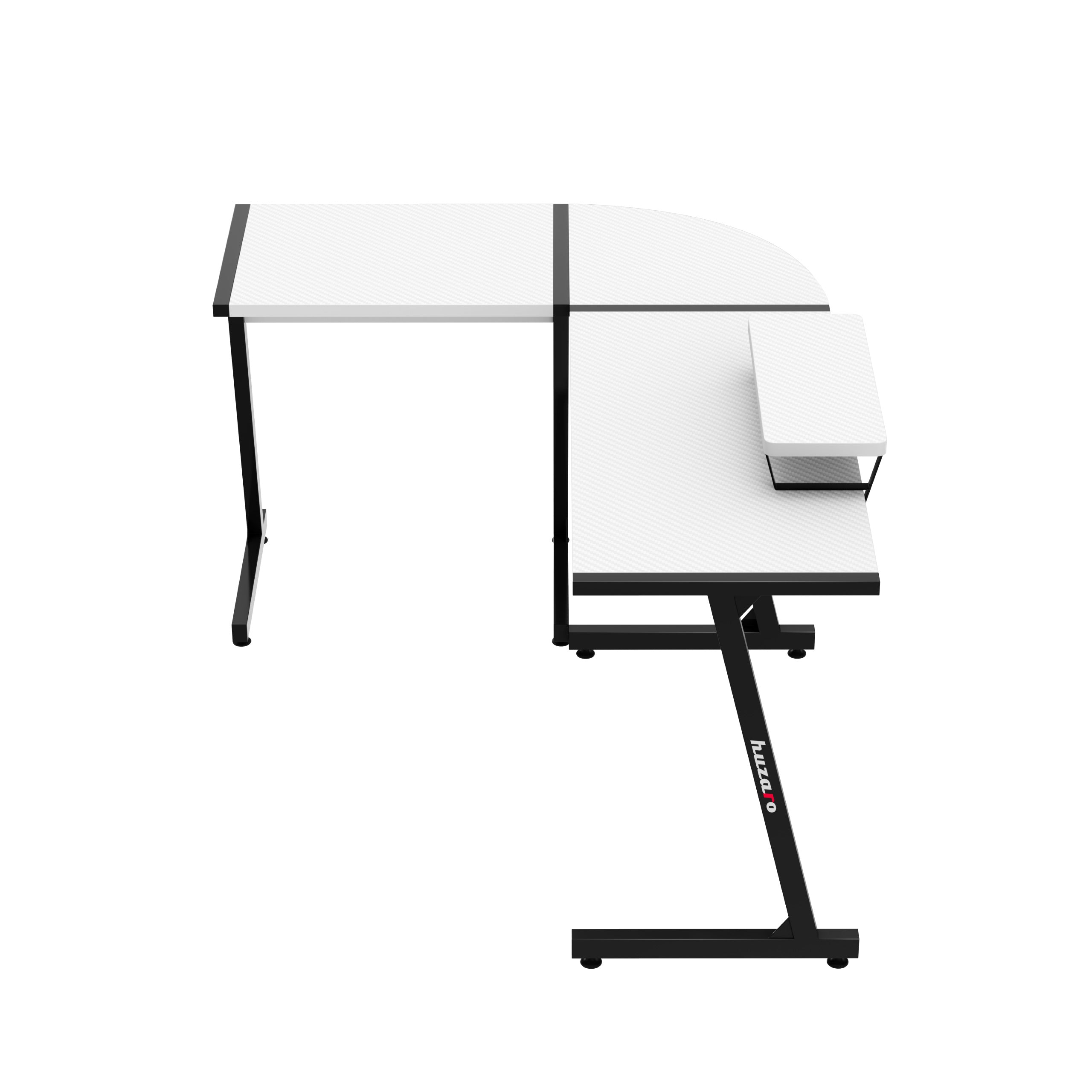 Escritorio de gaming esquinero Huzaro Hero 6.0 Blanco 147 cm