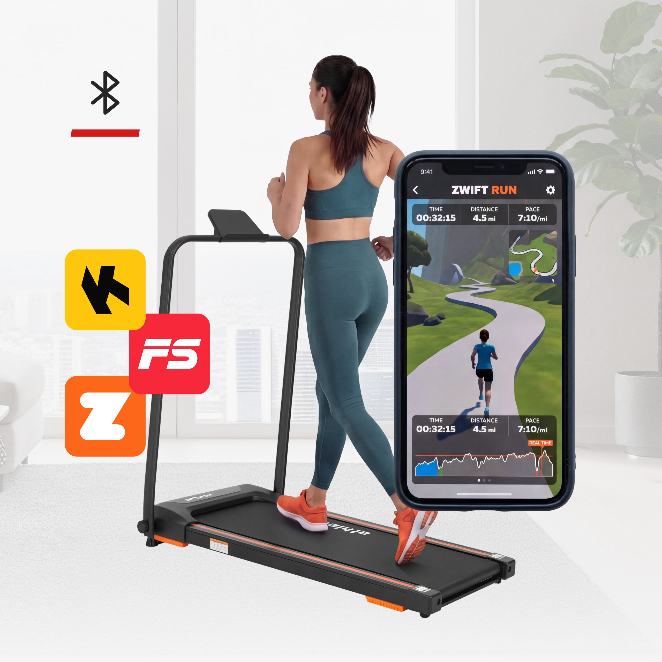 Cinta de correr plegable para uso doméstico Athler Impala 20