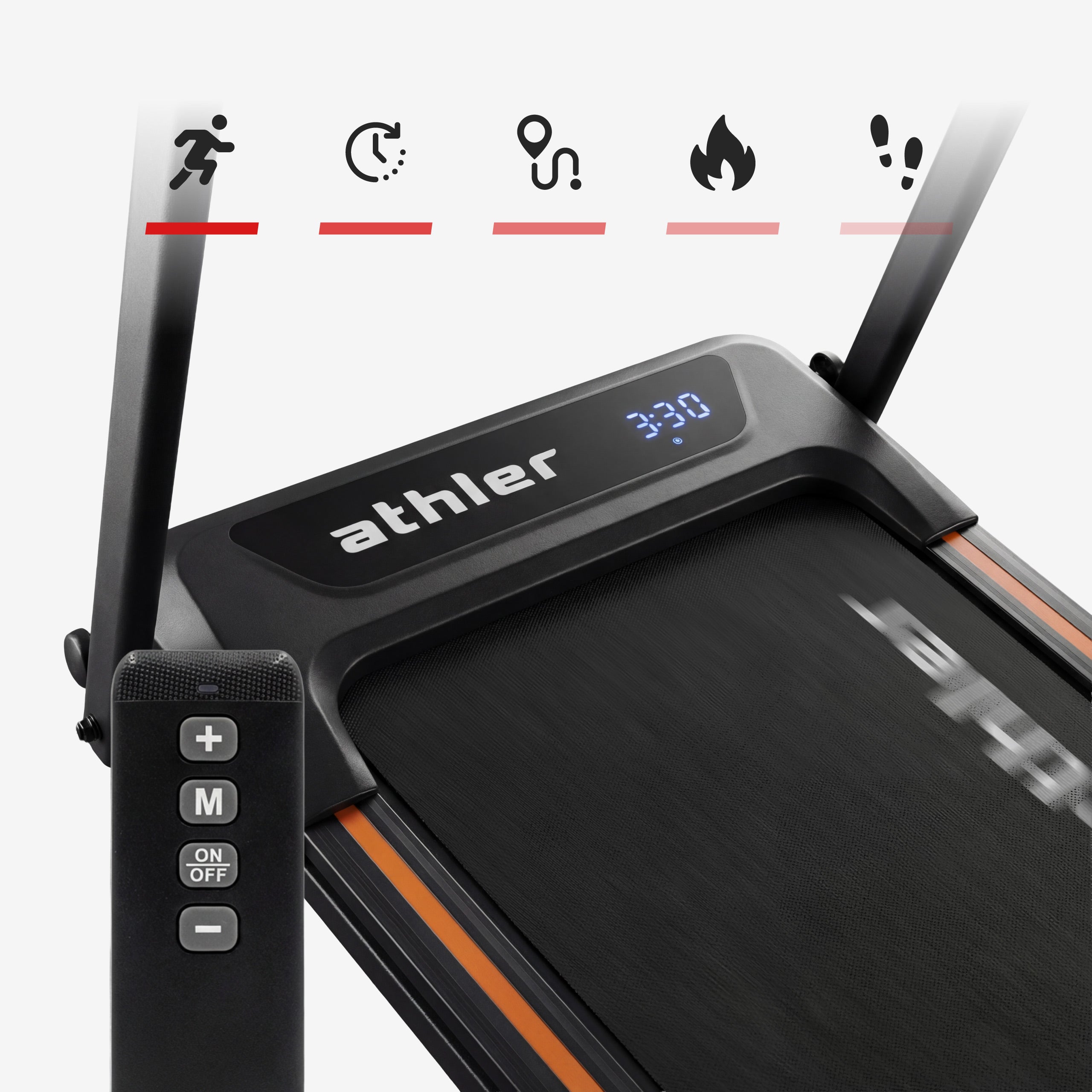 Cinta de correr plegable para uso doméstico Athler Impala 20
