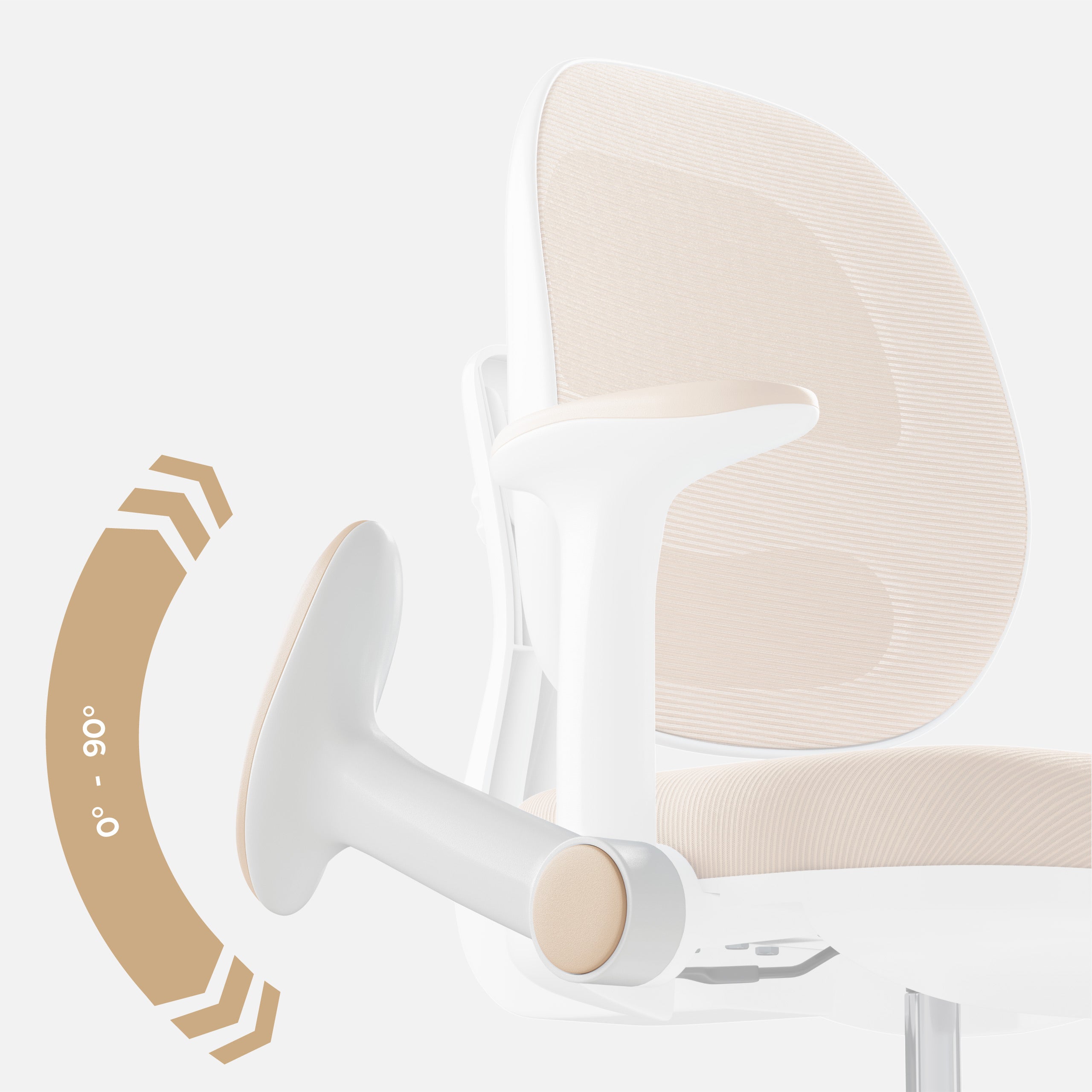 Silla ergonómica de escritorio para niños Mark Adler Junior 3.6 Beige