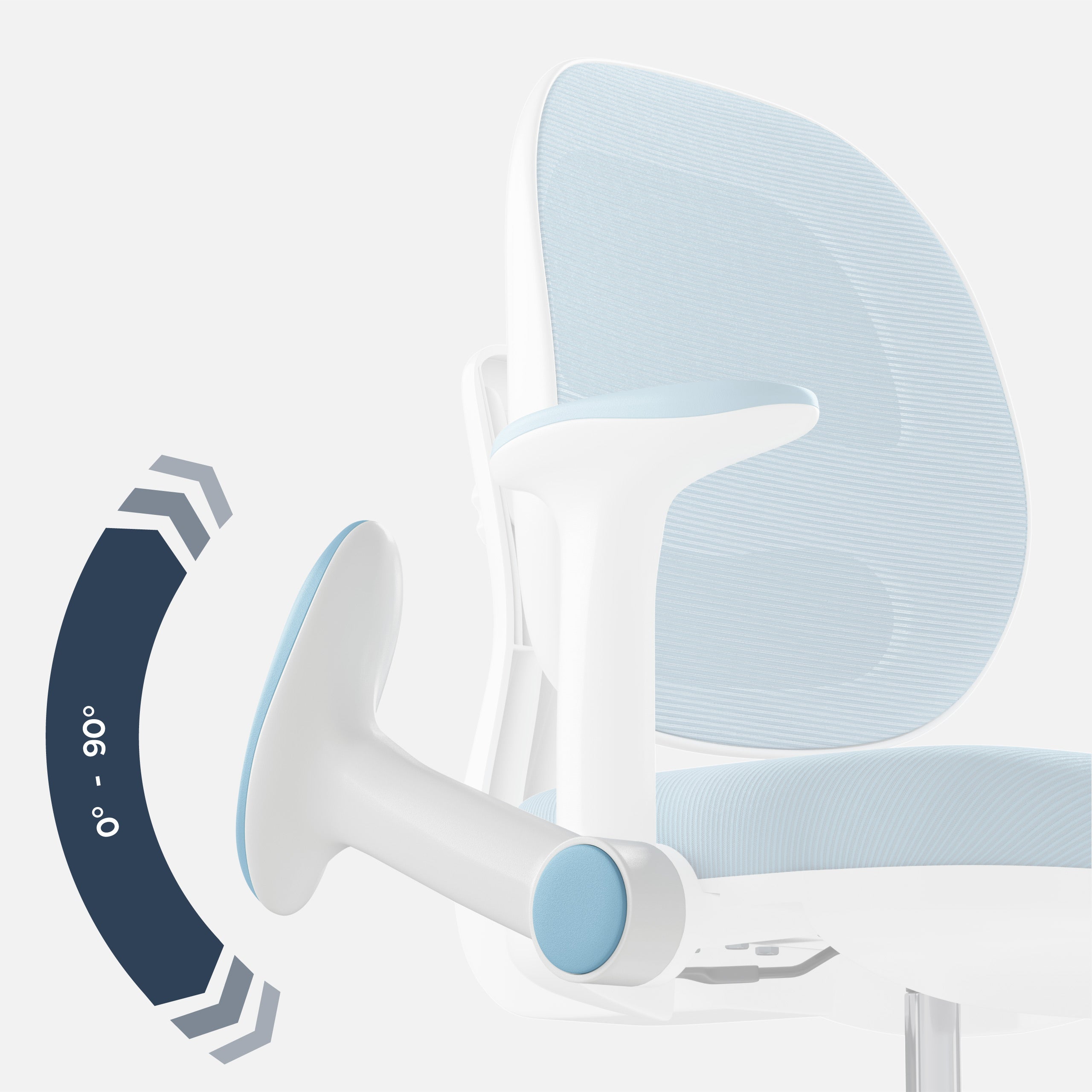Silla ergonómica de escritorio para niños Mark Adler Junior 3.6 Blue