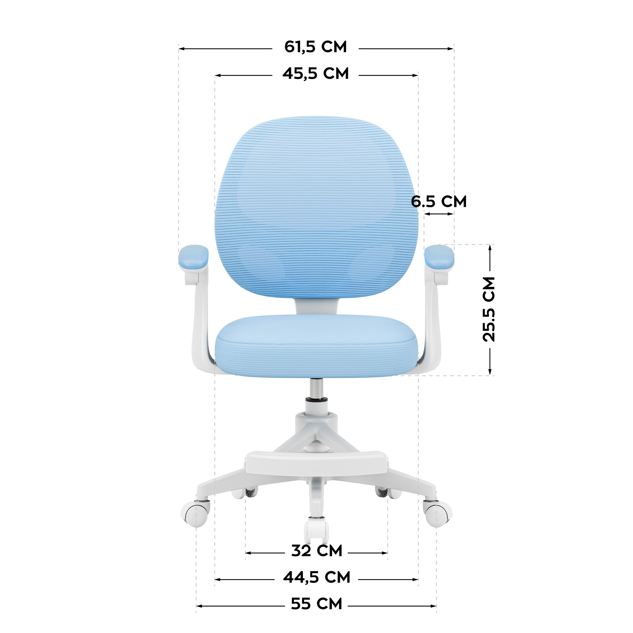 Sillón giratorio para niños Mark Adler Junior 3.1 Blue