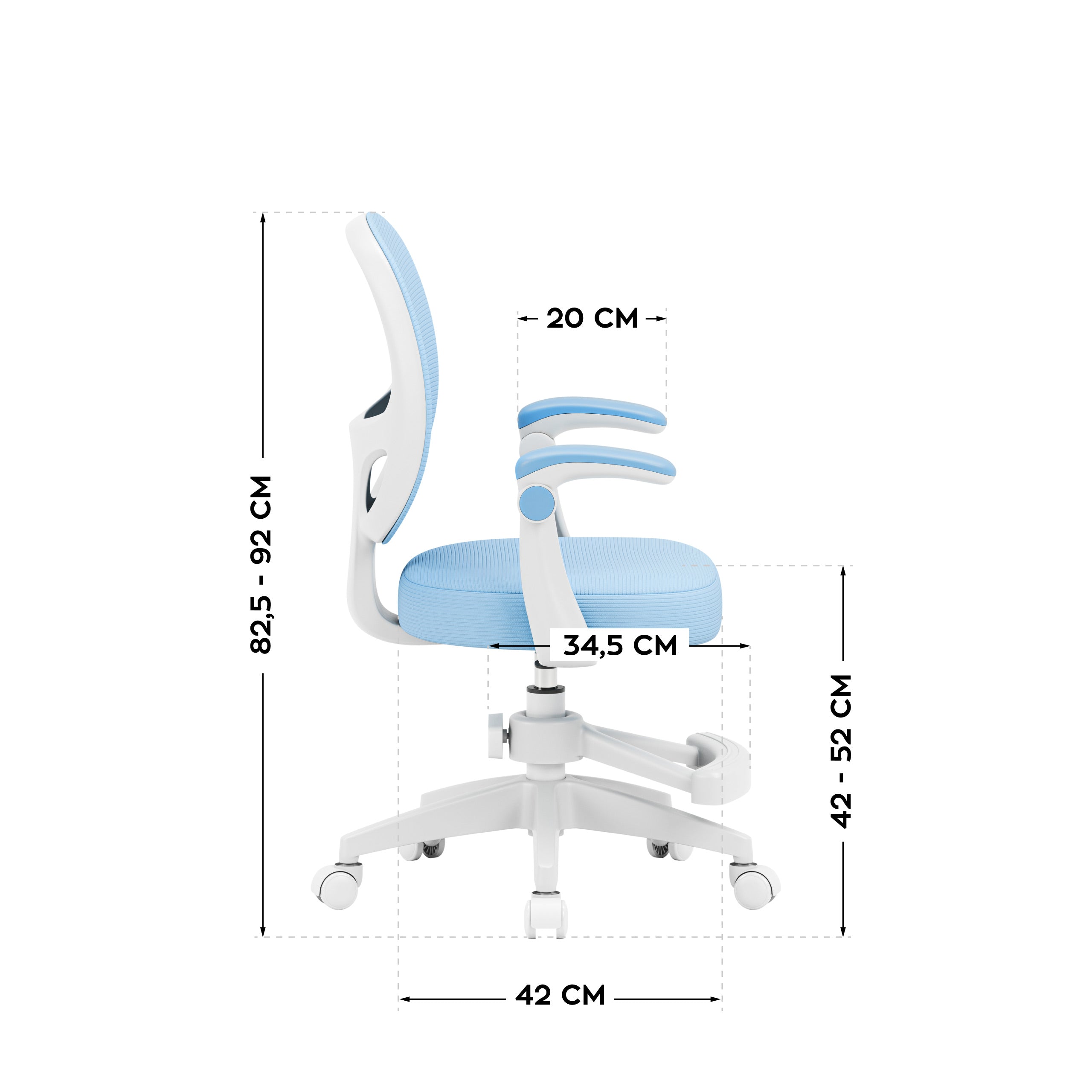 Sillón giratorio para niños Mark Adler Junior 3.1 Blue