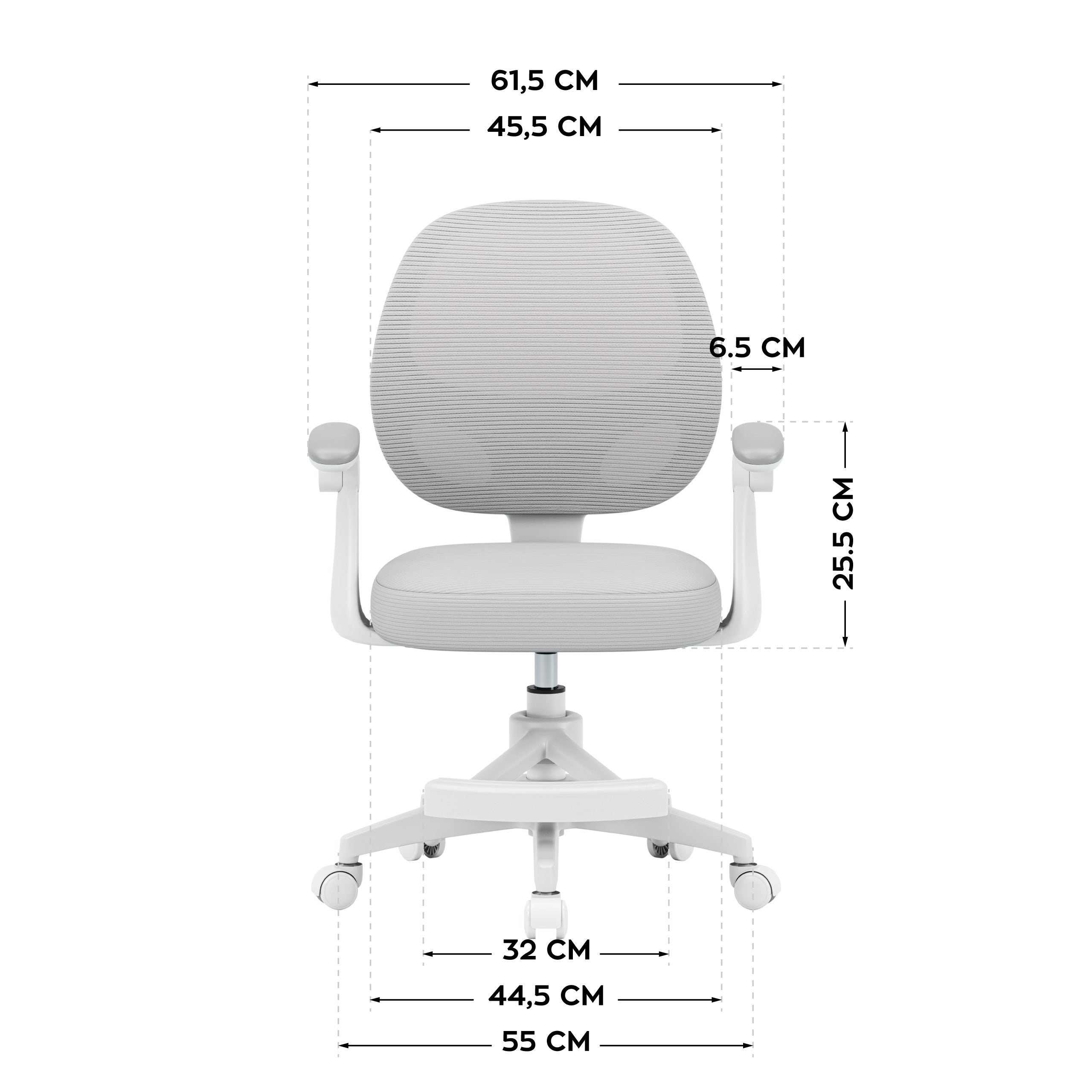 Sillón giratorio para niños Mark Adler Junior 3.1 Grey