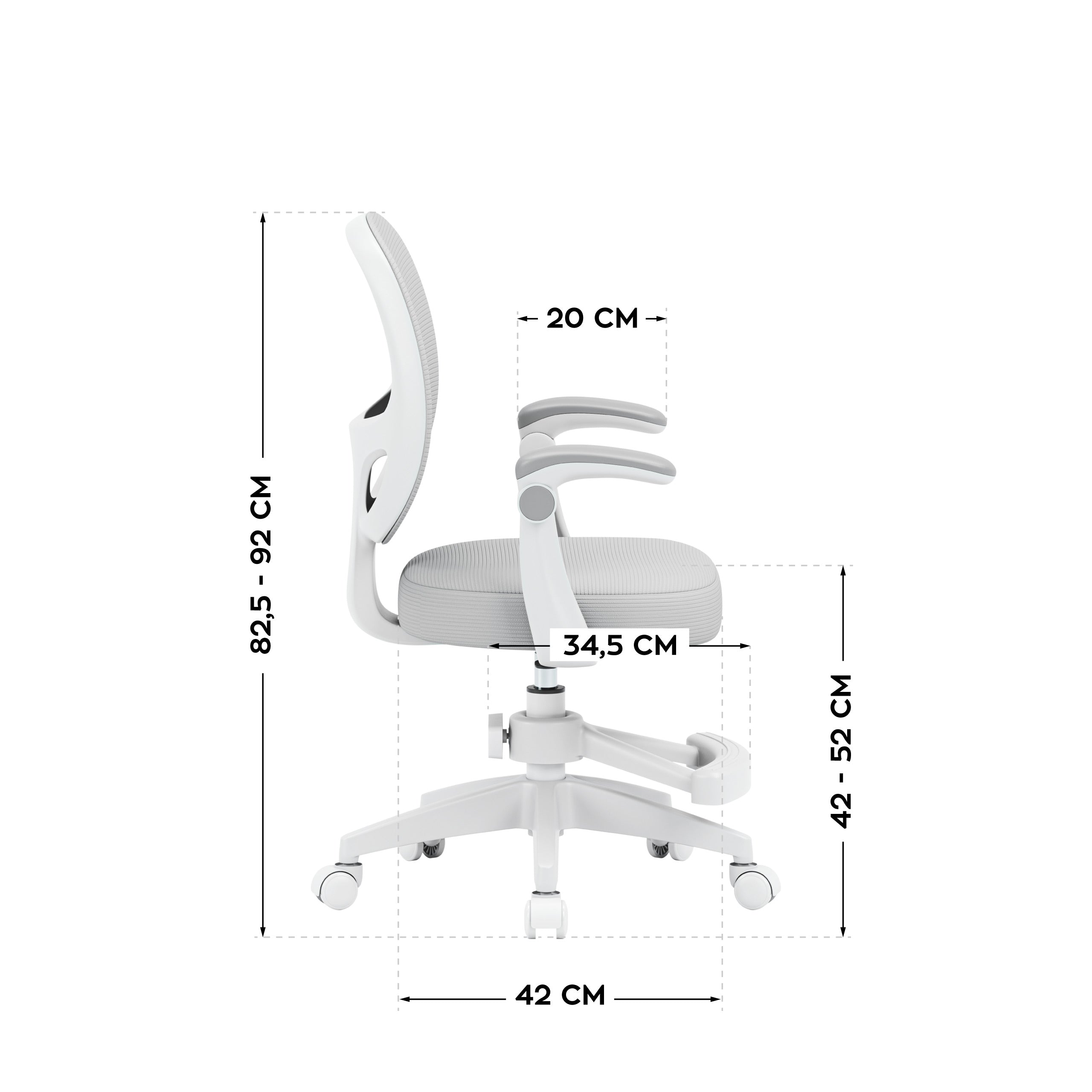 Sillón giratorio para niños Mark Adler Junior 3.1 Grey