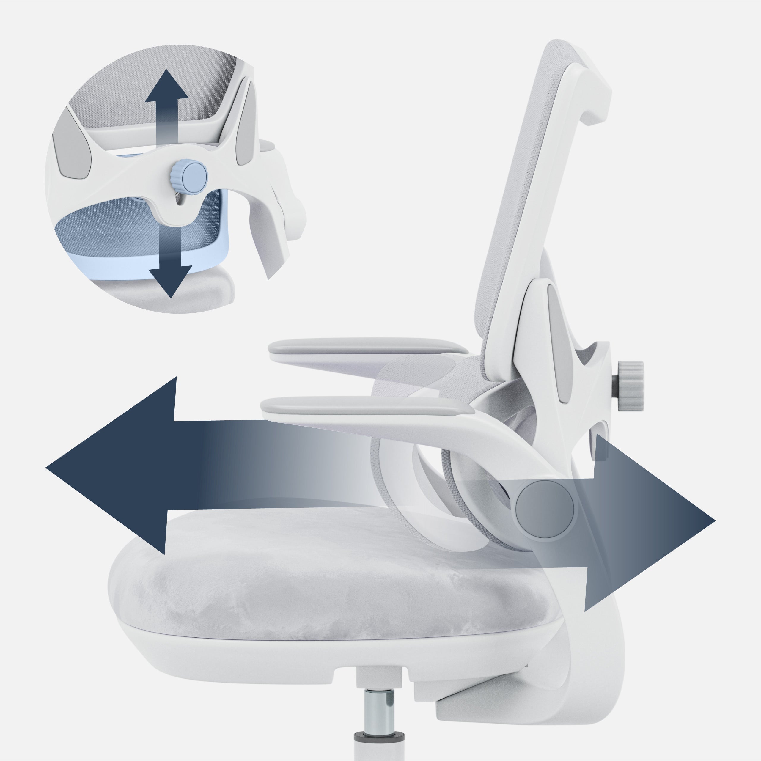 Soporte lumbar ajustable: sujeción precisa de la columna vertebral