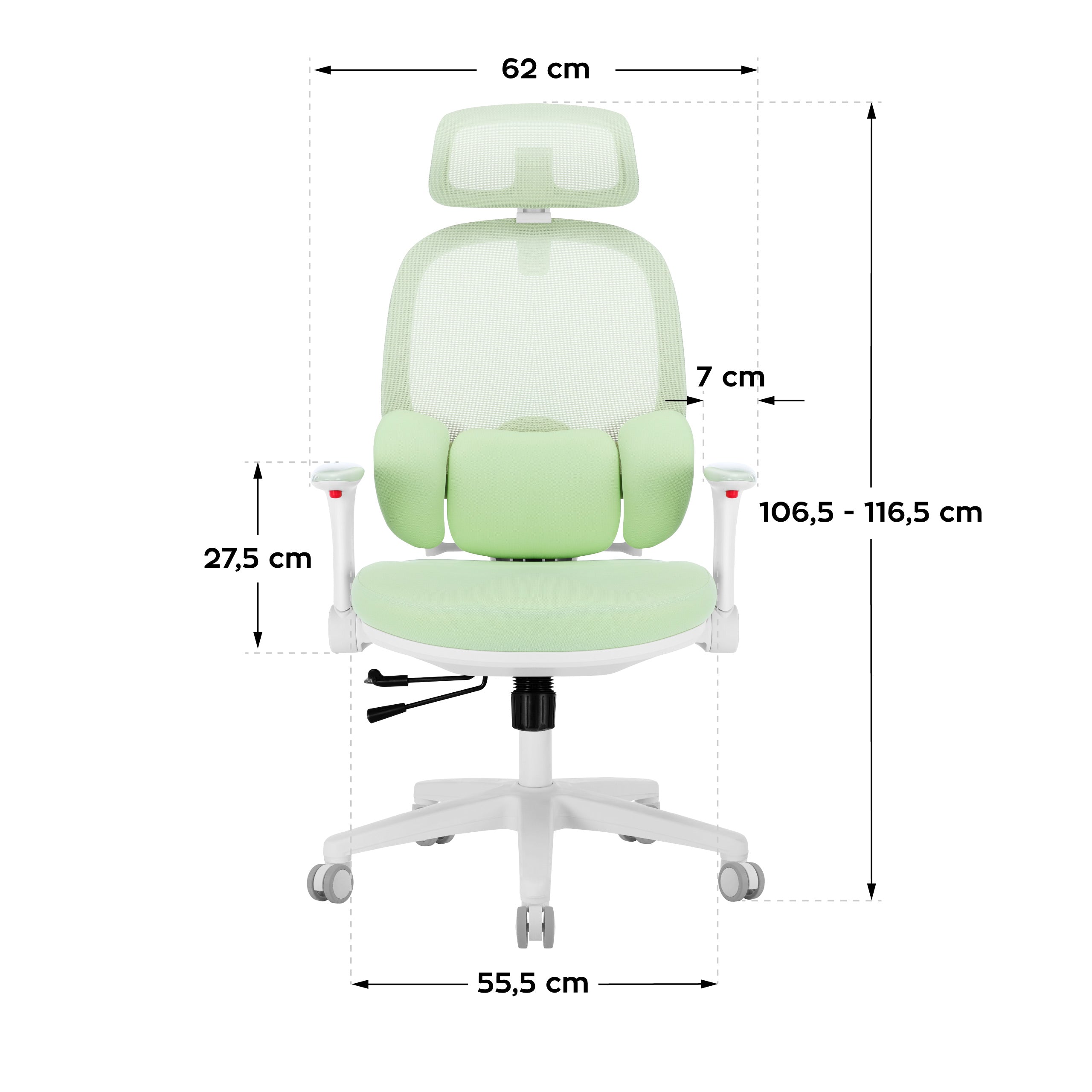 Sillón ergonómico para niños Mark Adler Junior 6.3 Green