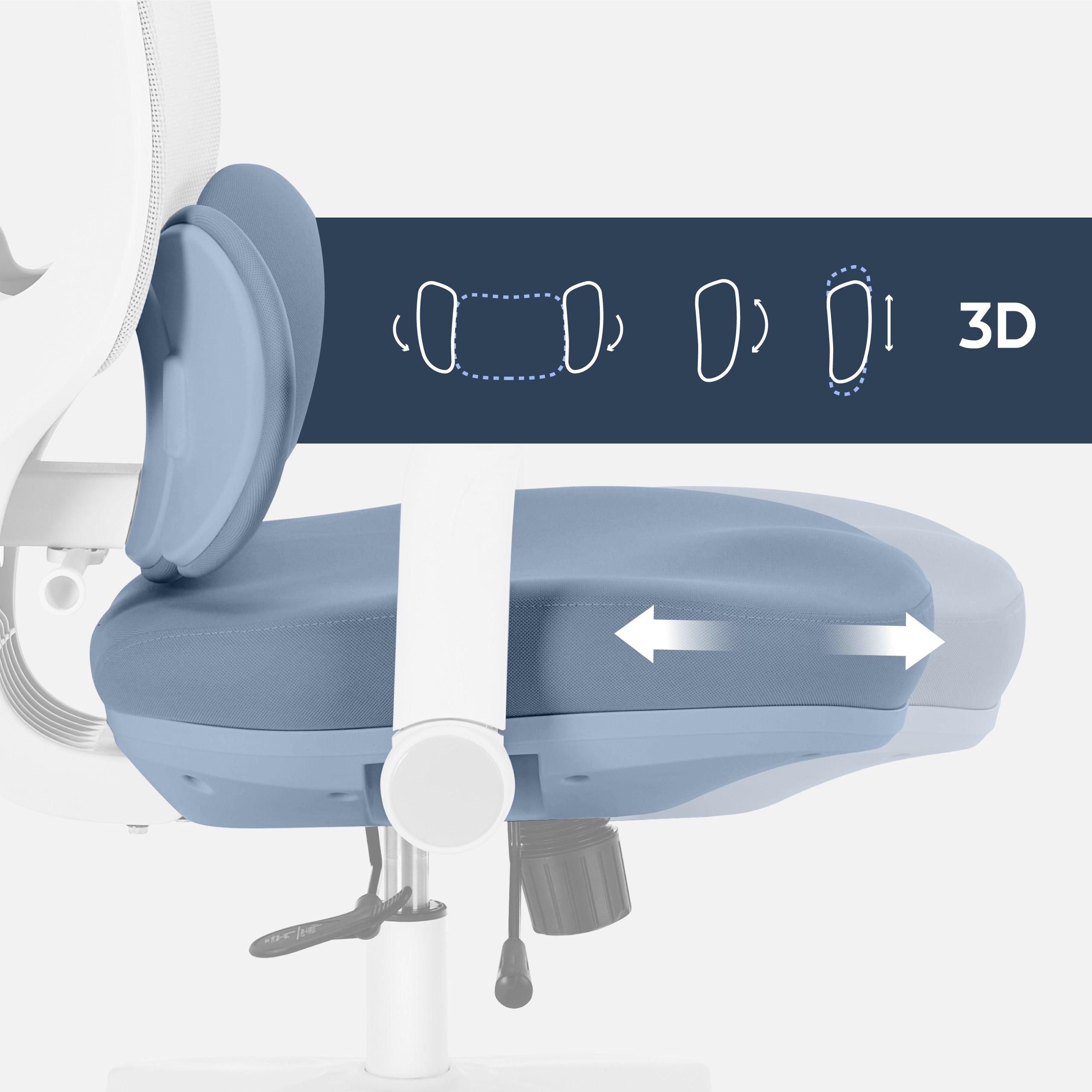 Sillón ergonómico para niños Mark Adler Junior 6.3 Grey