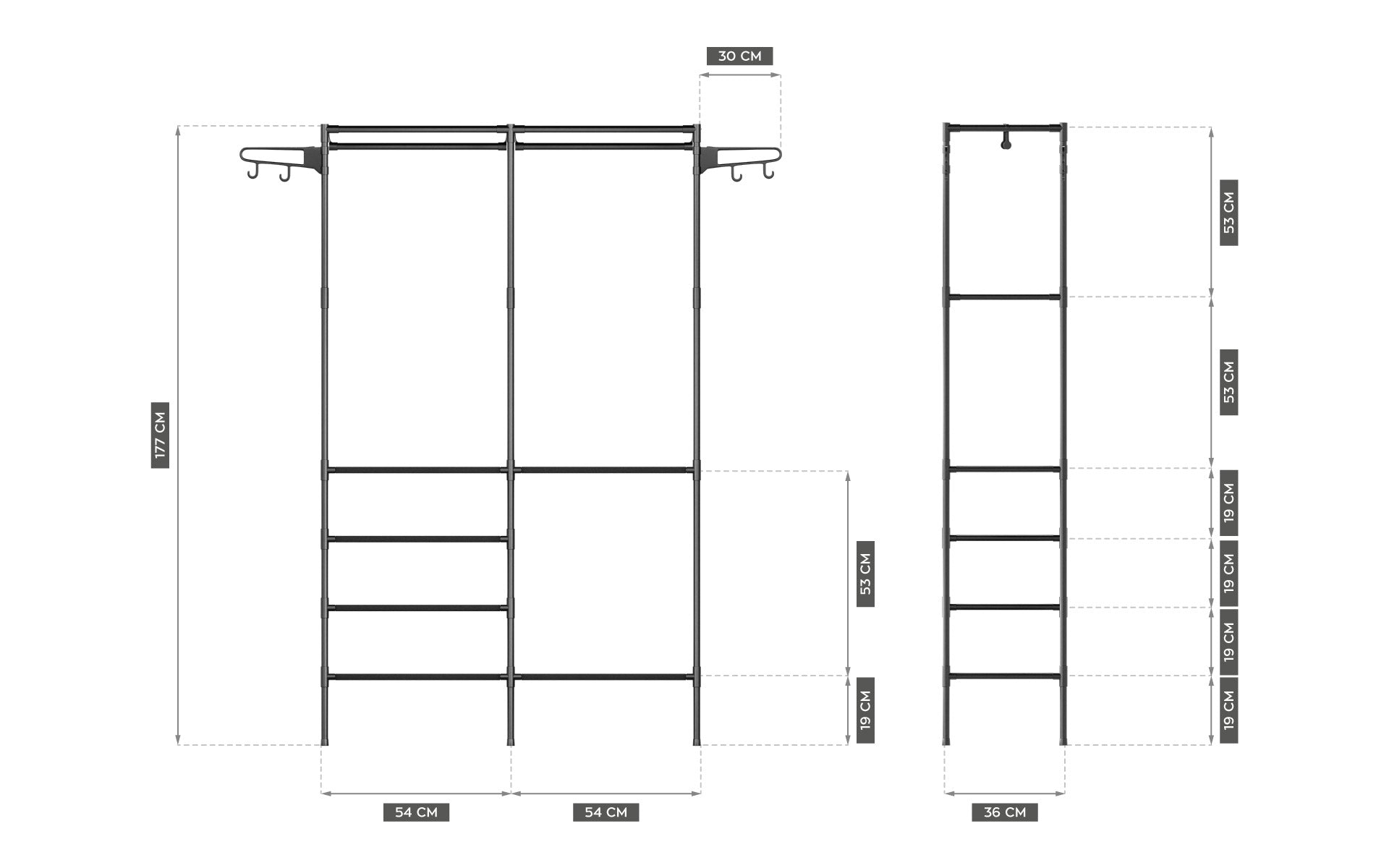 Percha para ropa Garderoba Mark Adler Keeper 4.0