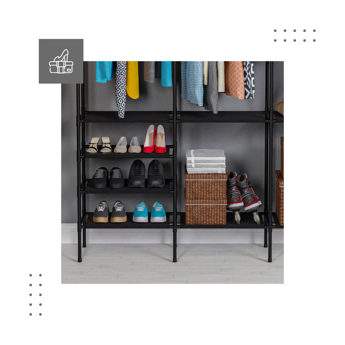 8 estantes para zapatos y accesorios