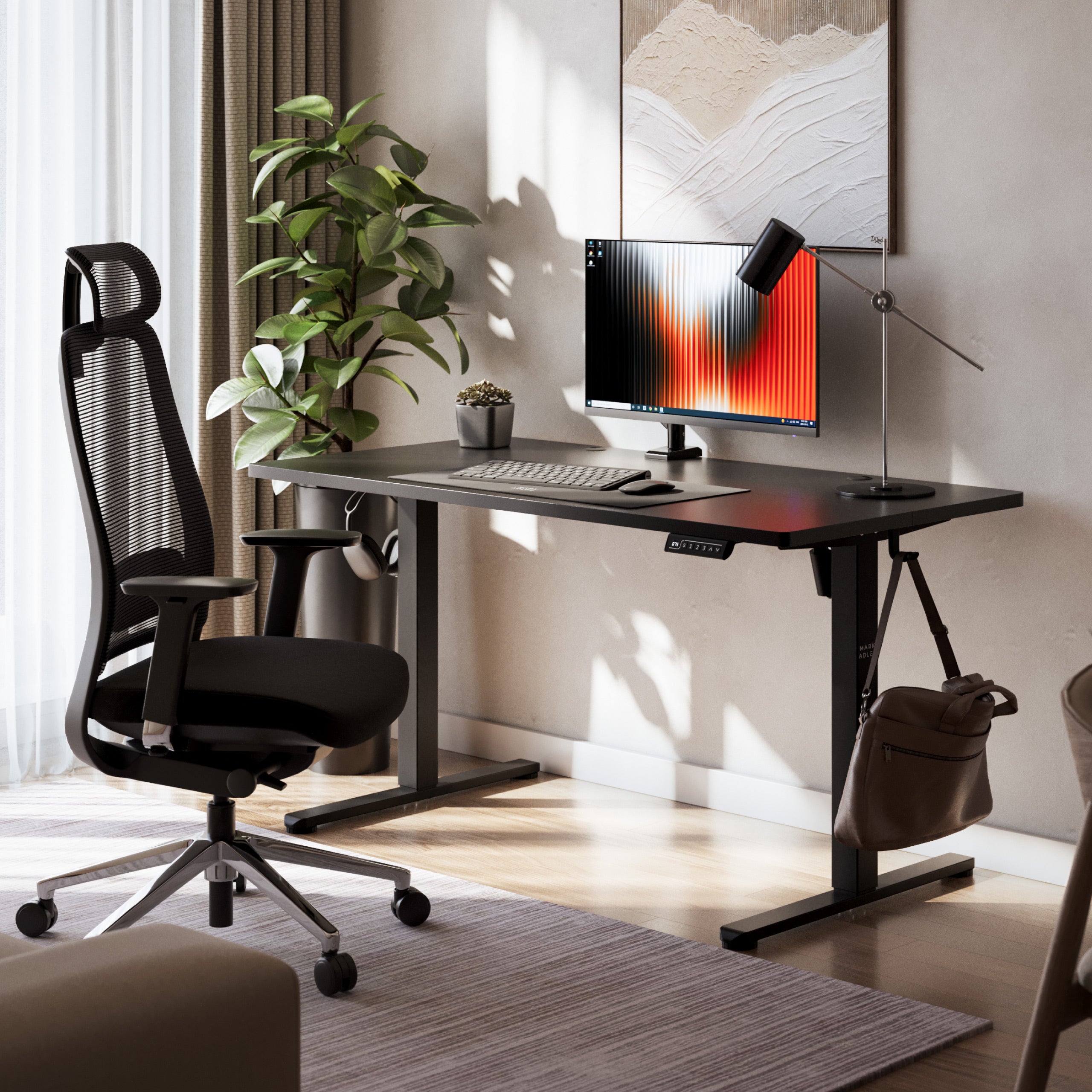 Escritorio eléctrico Mark Adler Leader 7.3 Black de 140 cm