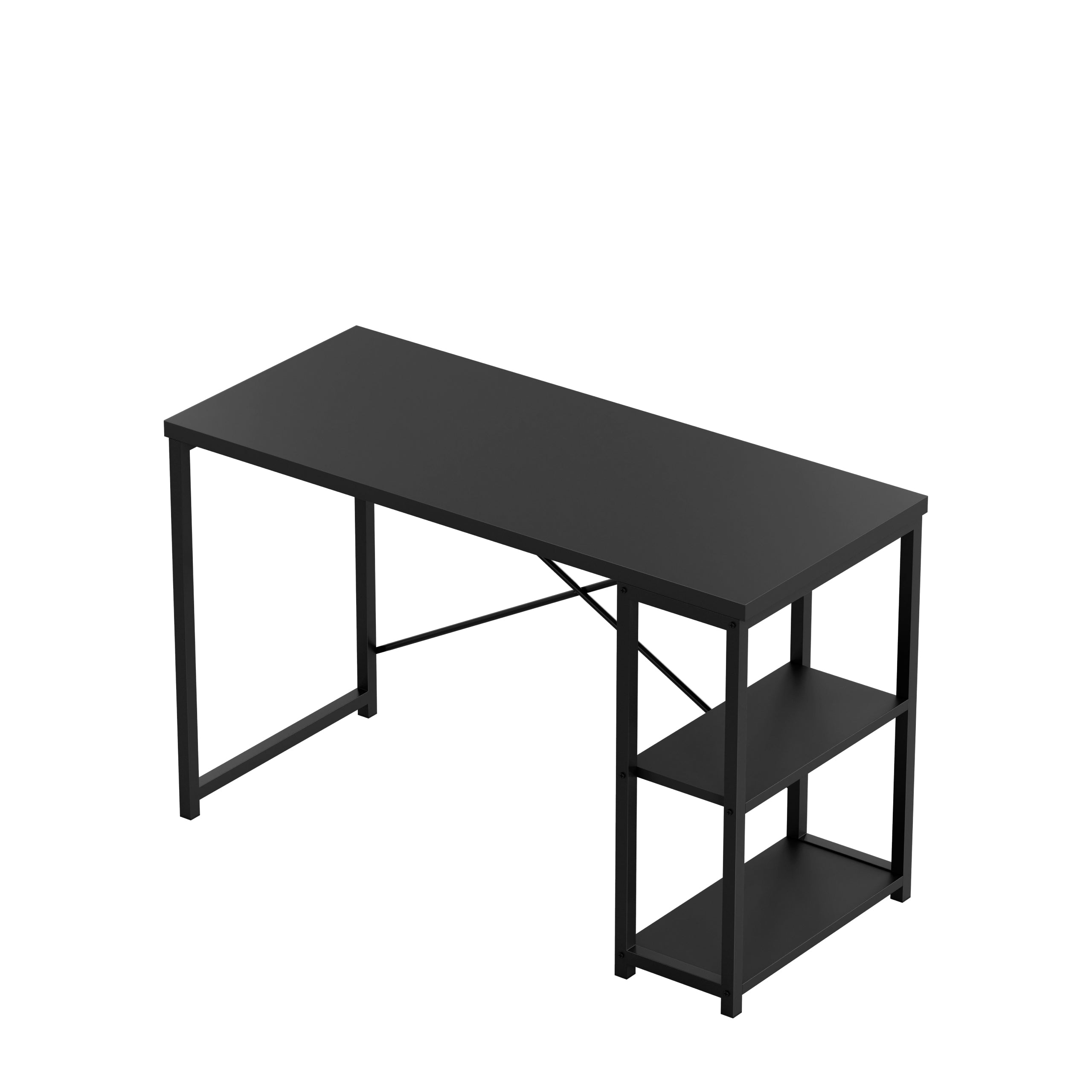 Escritorio con estantes Mark Adler Leader 2.0 Black de 120 cm