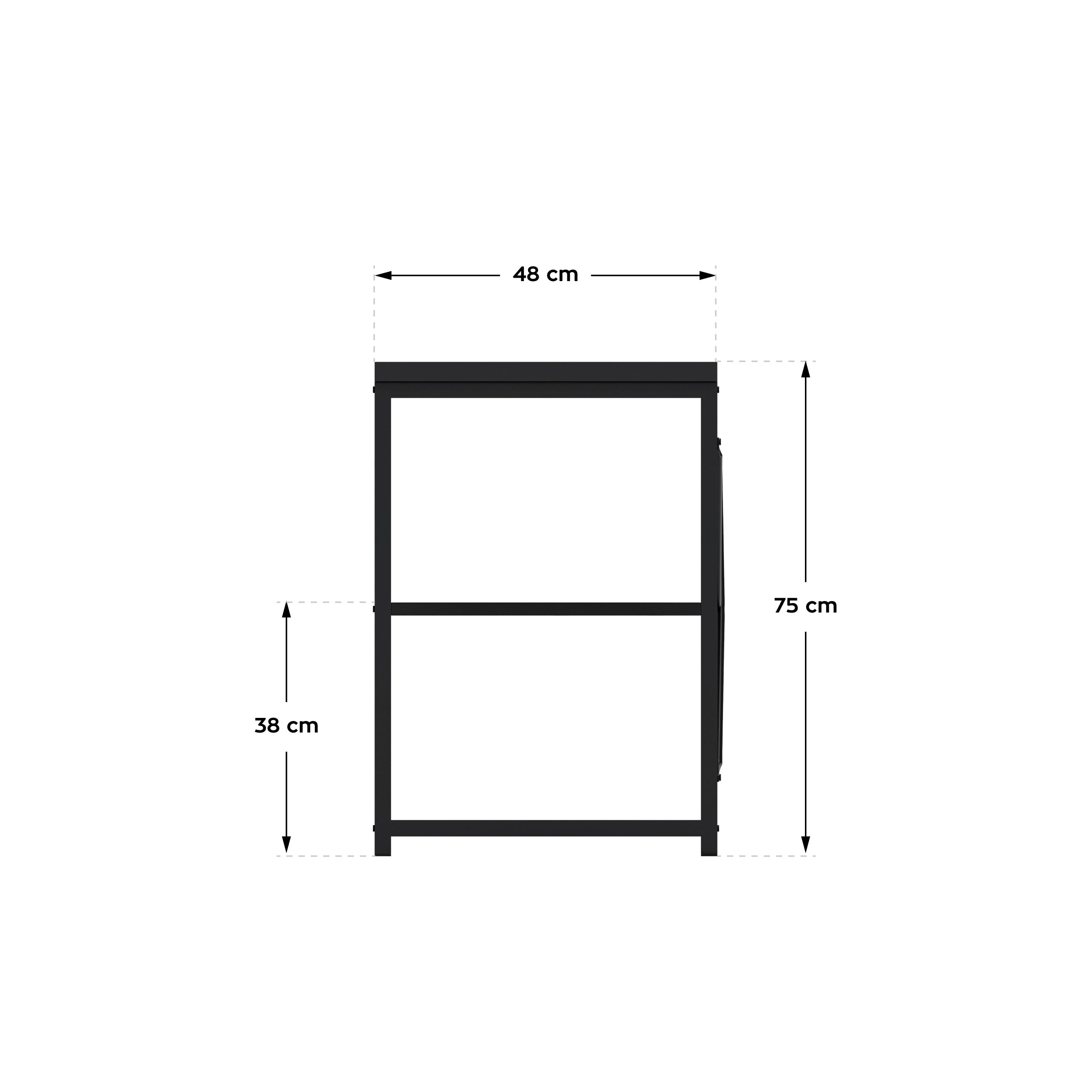 Escritorio con estantes Mark Adler Leader 2.0 Black de 120 cm