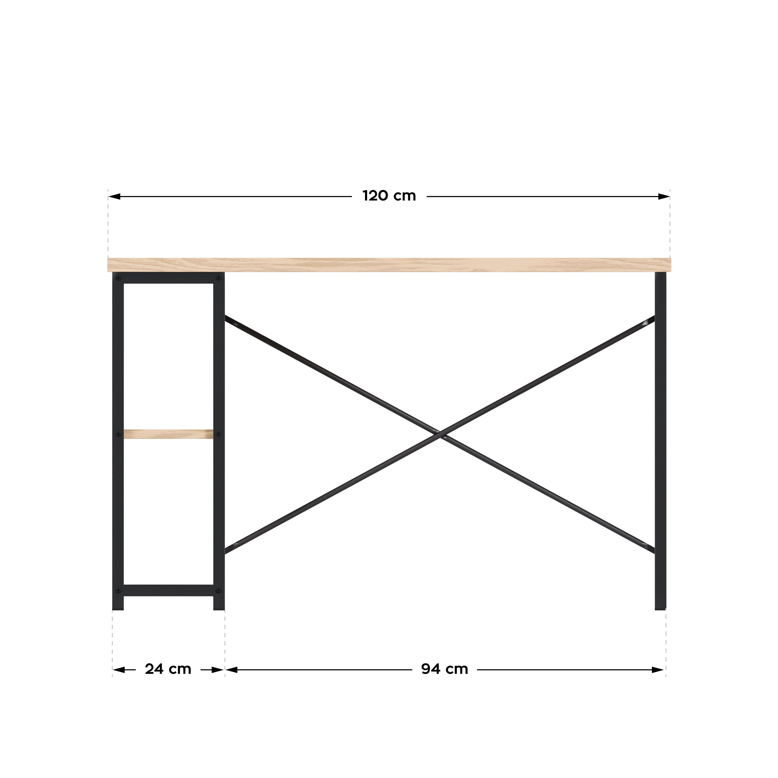 Escritorio con estantes Mark Adler Leader 2.0 Craft de 120 cm