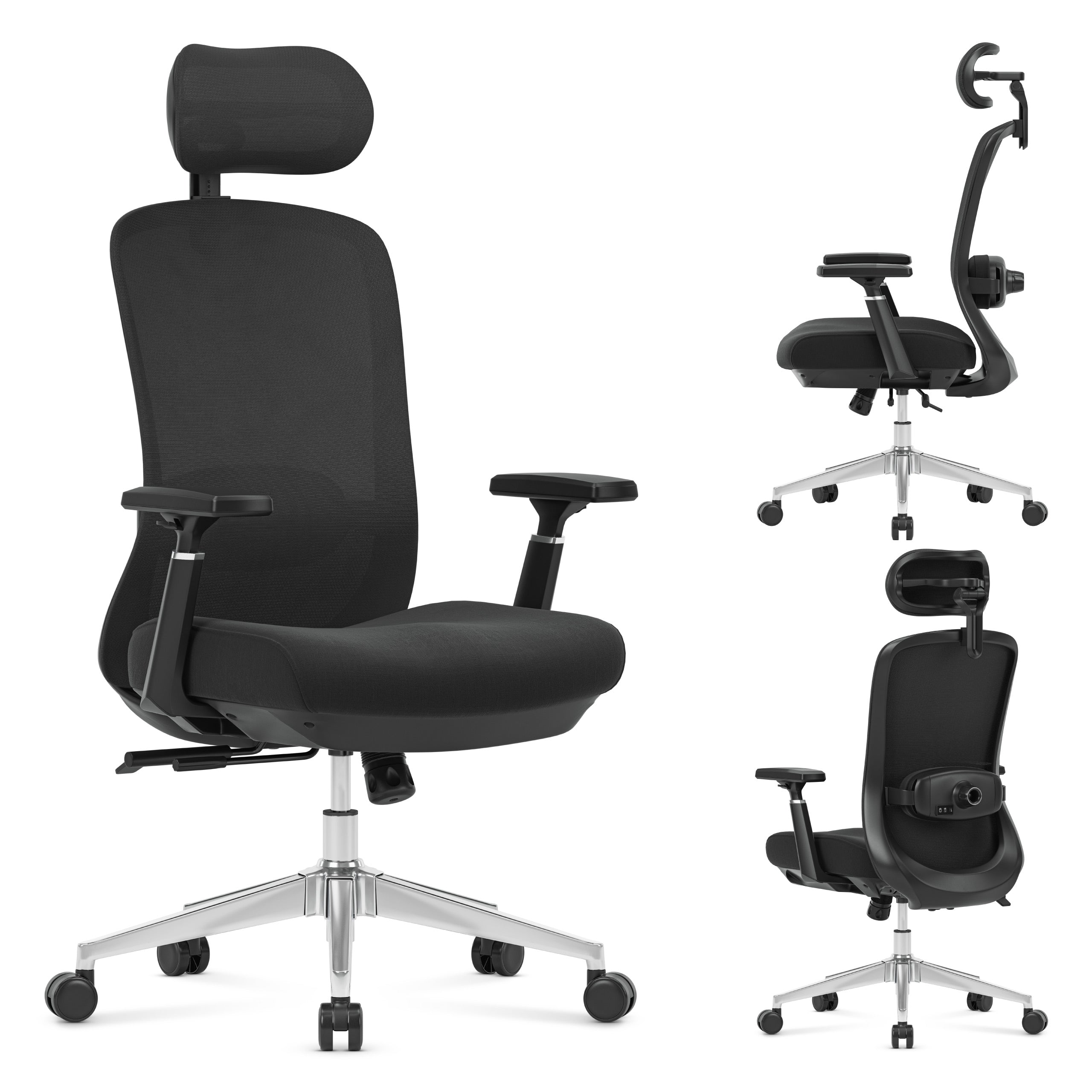 Sillón de oficina con función de masaje Mark Adler Leadpro 6.0 Black