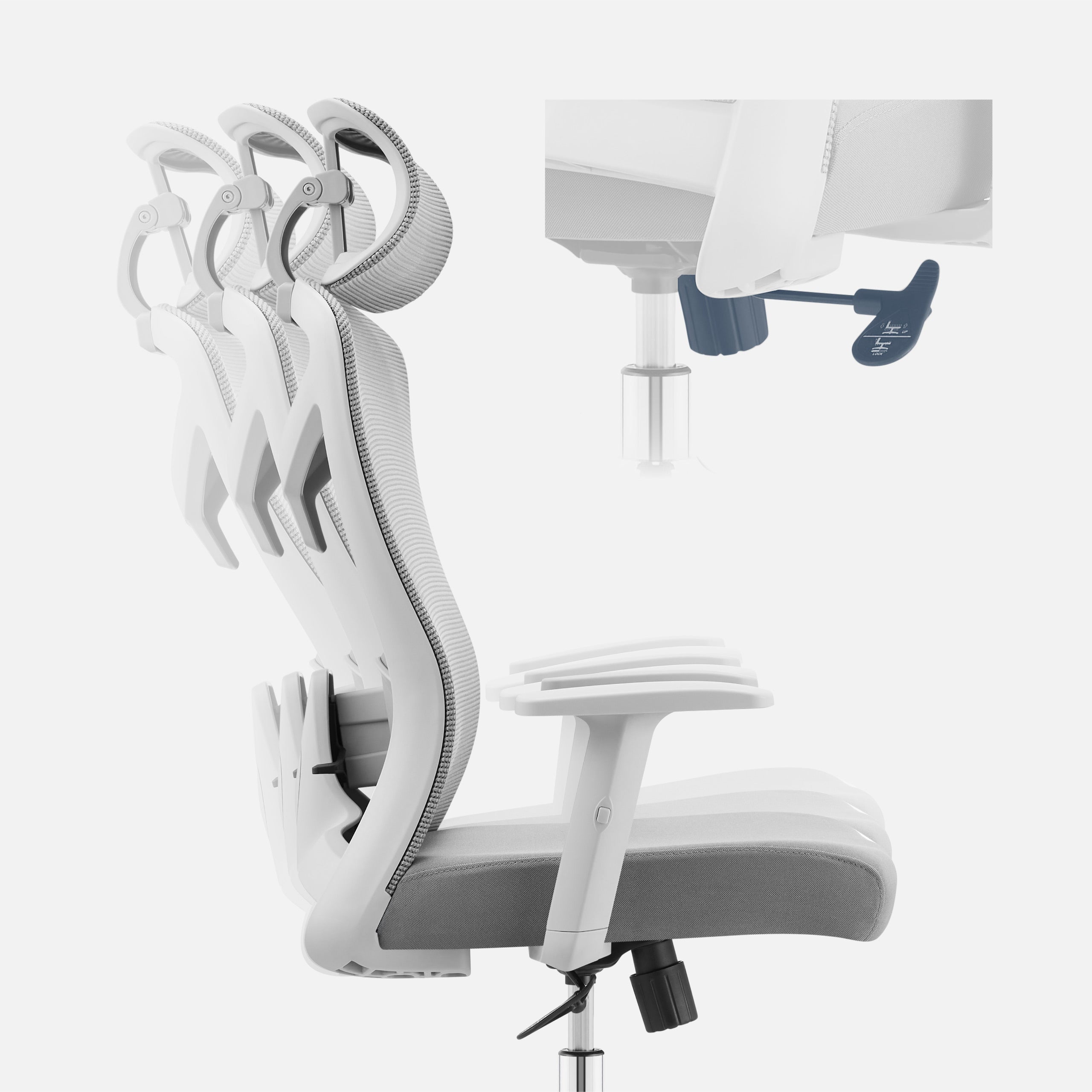 Sillón ergonómico de oficina Mark Adler Manager 2.6 Grey