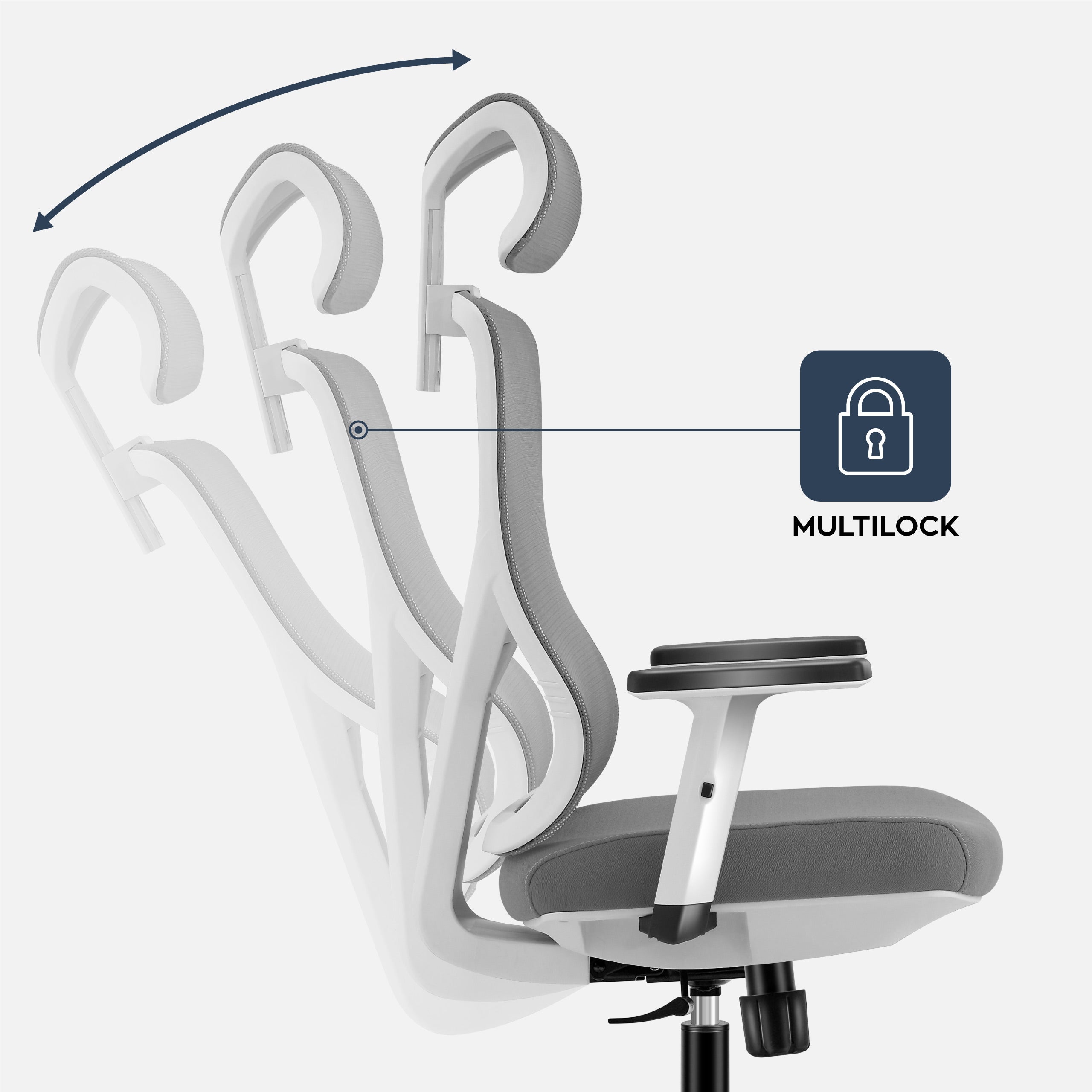Cómoda silla ergonómica de oficina