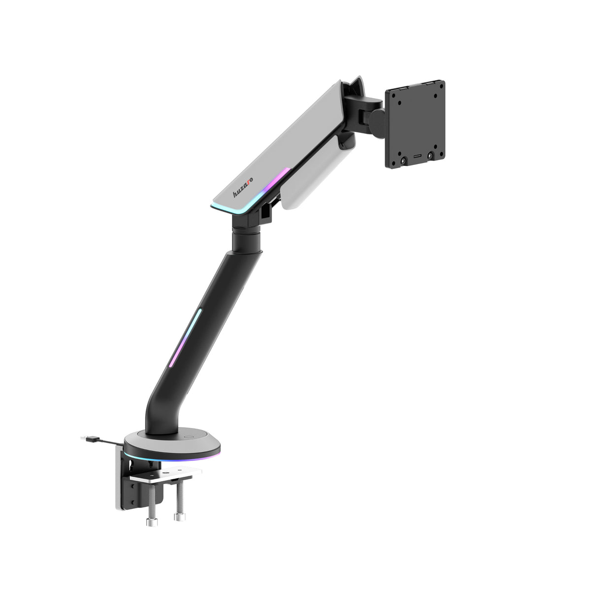 Brazo para monitor con LED RGB Huzaro Motion 1.8