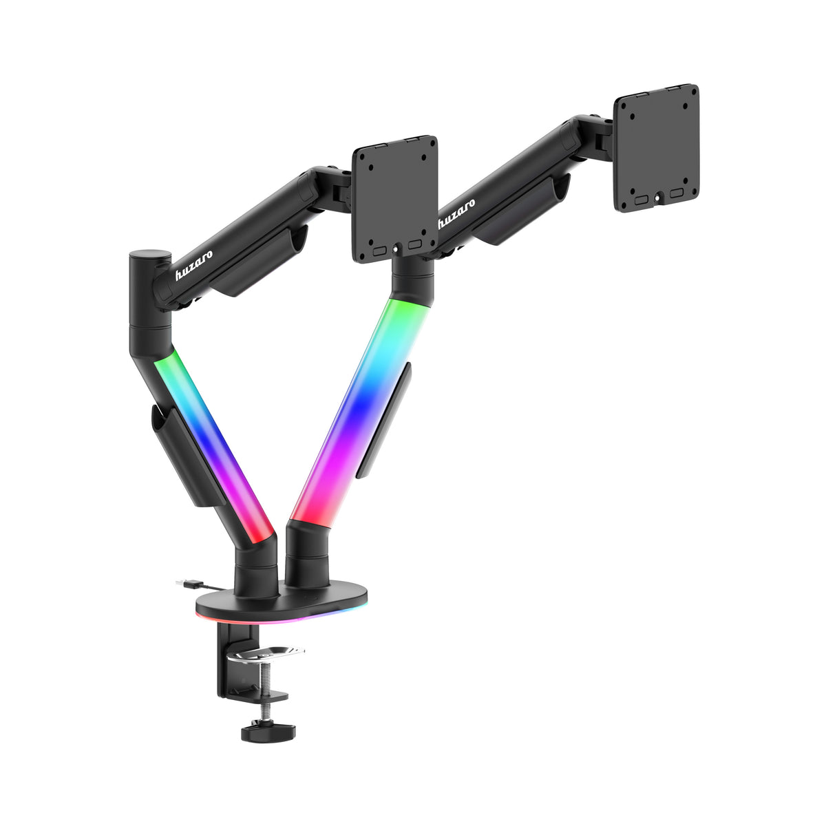 Soporte de escritorio para 2 monitores Huzaro Motion 2.6 RGB