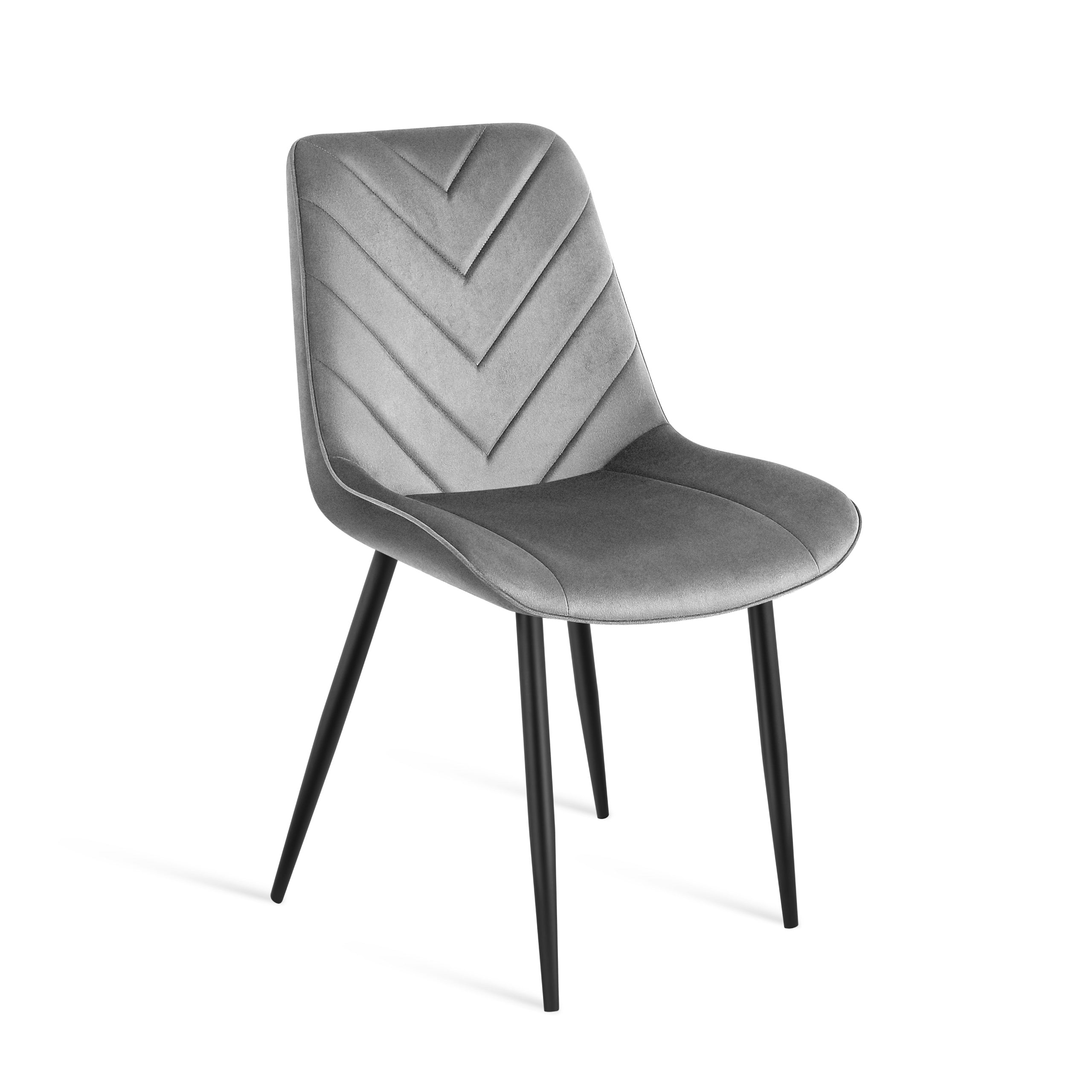 Silla de terciopelo Mark Adler Prince 3.0 gris