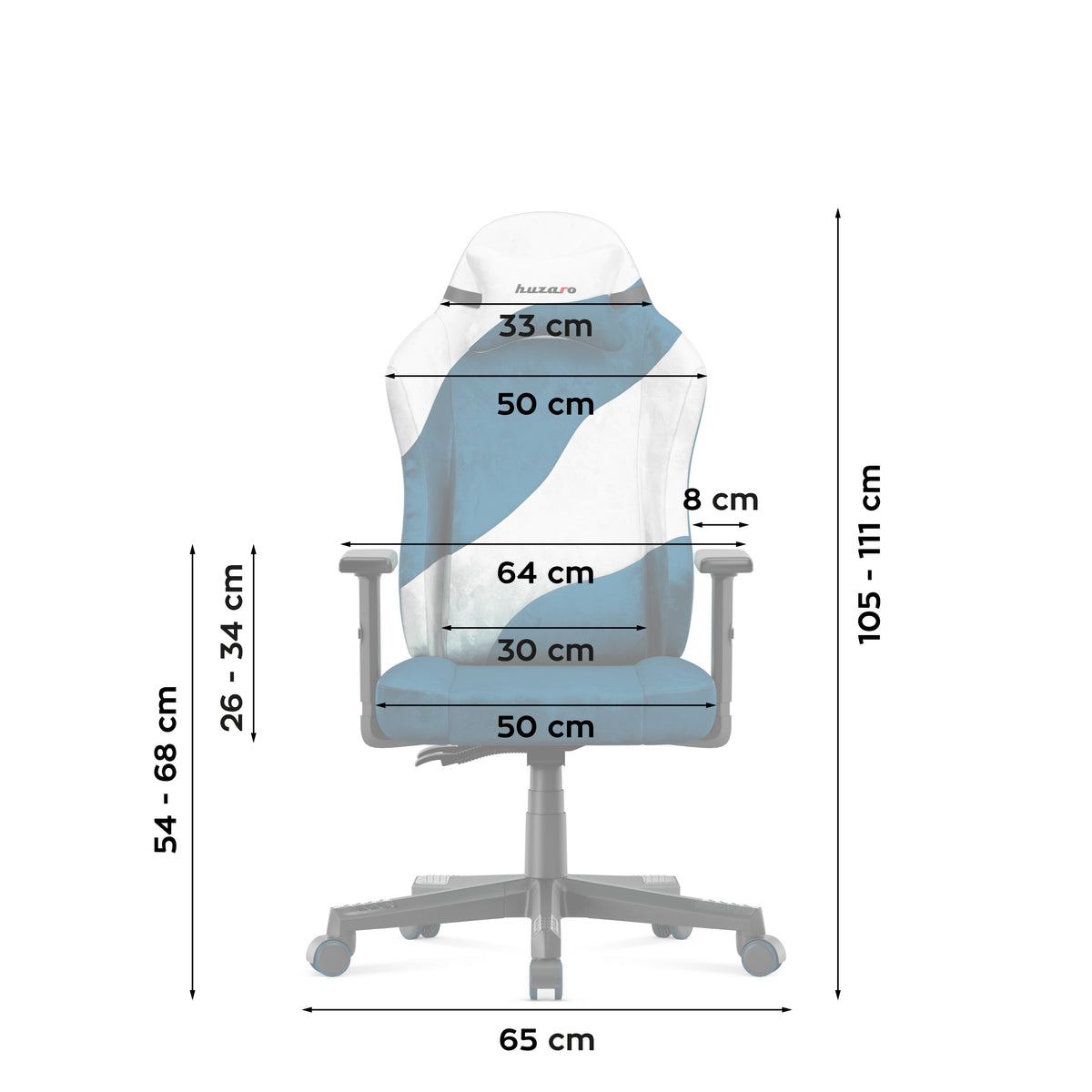 Silla gaming para adolescentes Huzaro Ranger 5.7 Blue