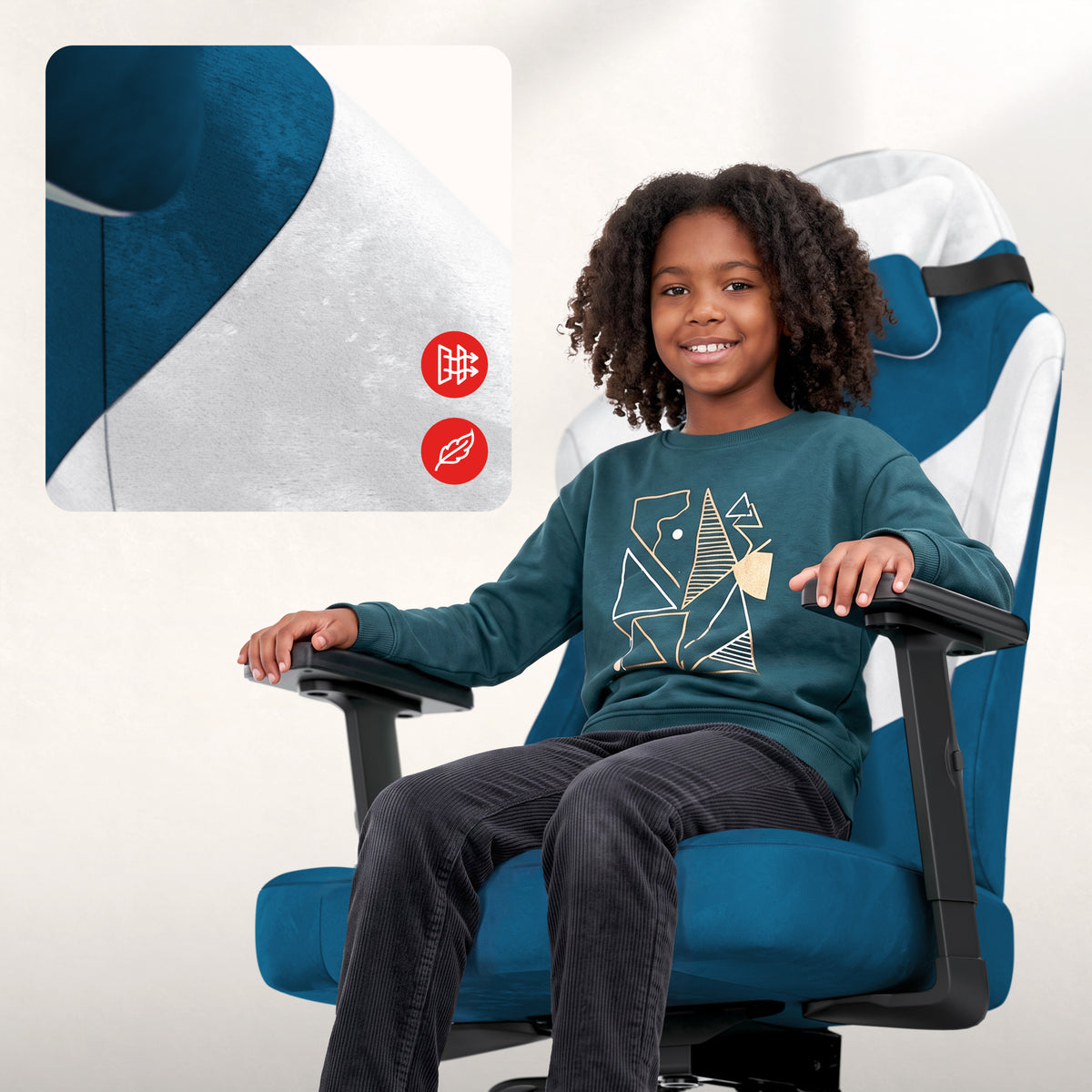 Silla gaming para adolescentes Huzaro Ranger 5.7 Blue