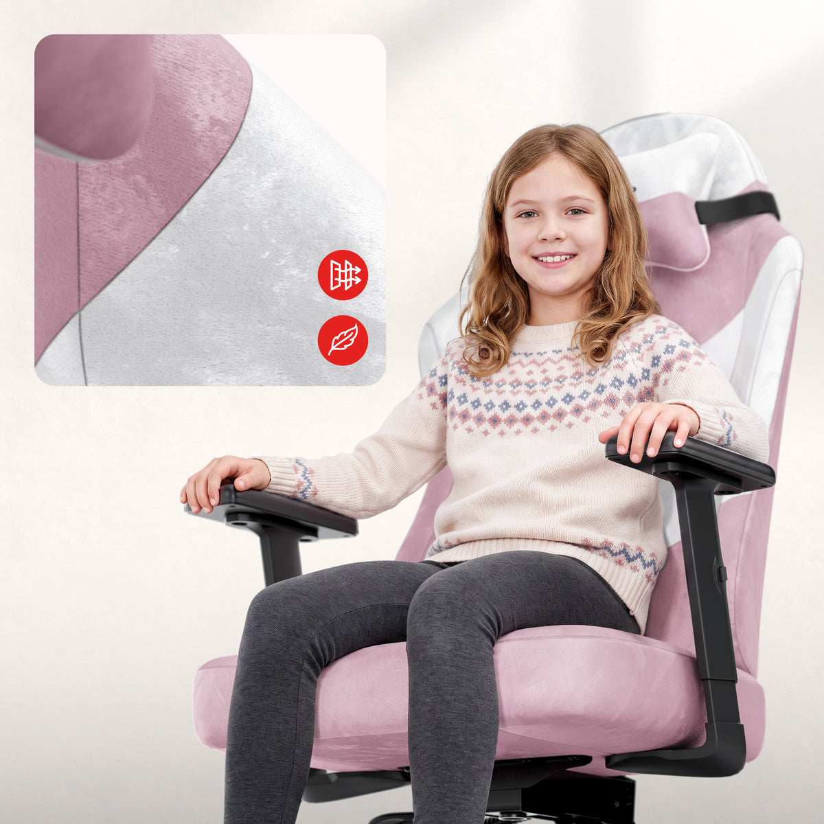 Silla gaming para adolescentes Huzaro Ranger 5.7 Lilac