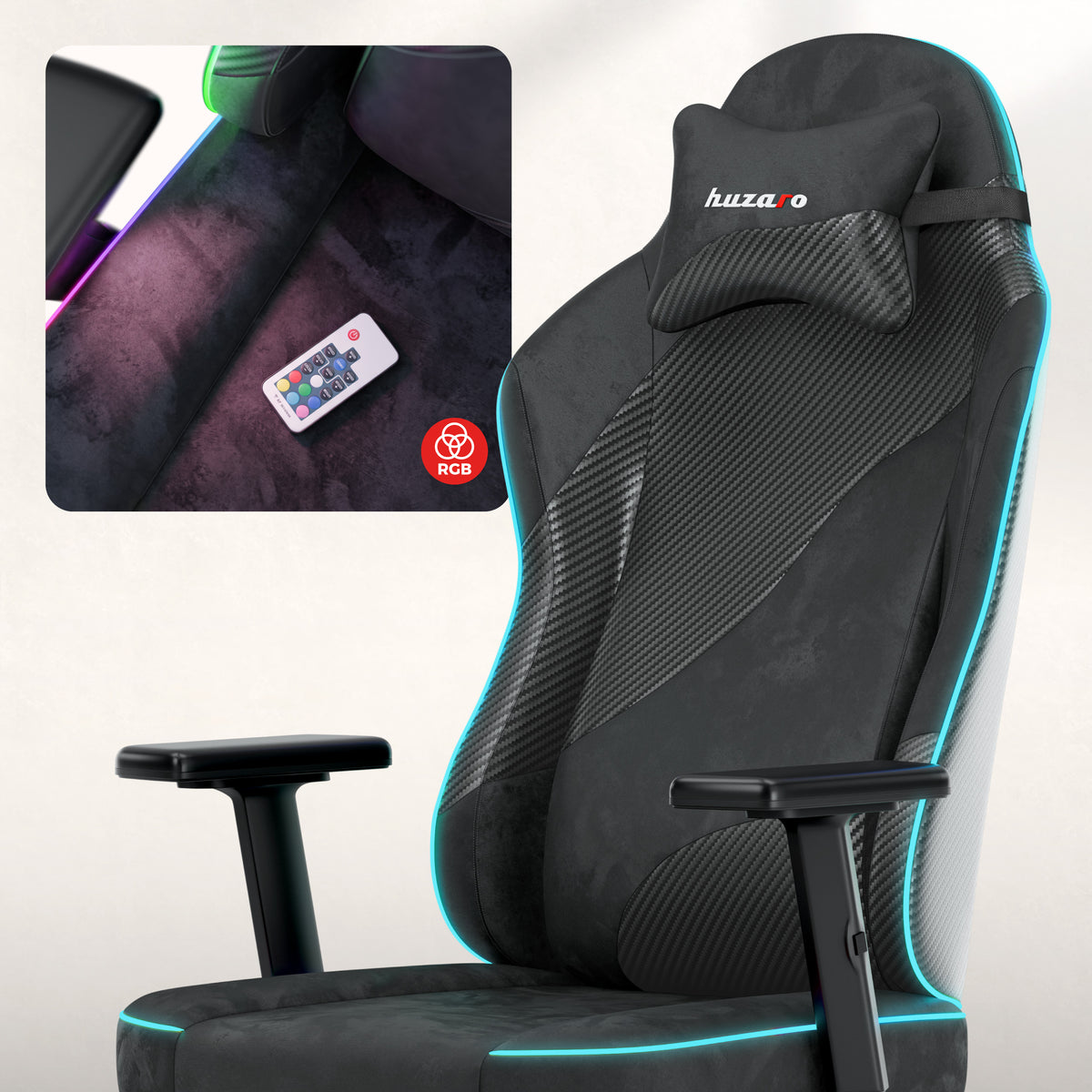 Silla gaming para adolescentes Huzaro Ranger 5.7 RGB BLACK
