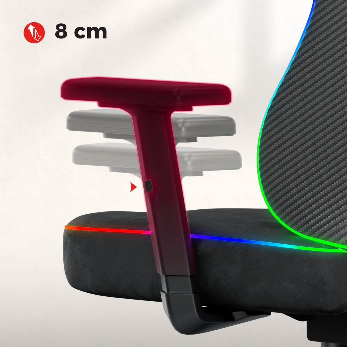 Silla gaming para adolescentes Huzaro Ranger 5.7 RGB BLACK