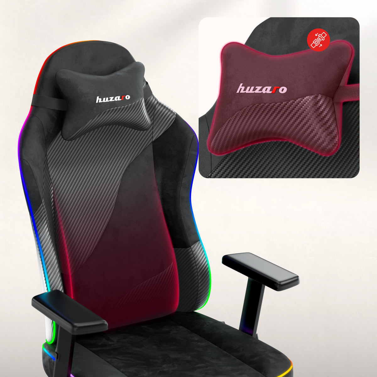 Silla gaming para adolescentes Huzaro Ranger 5.7 RGB BLACK