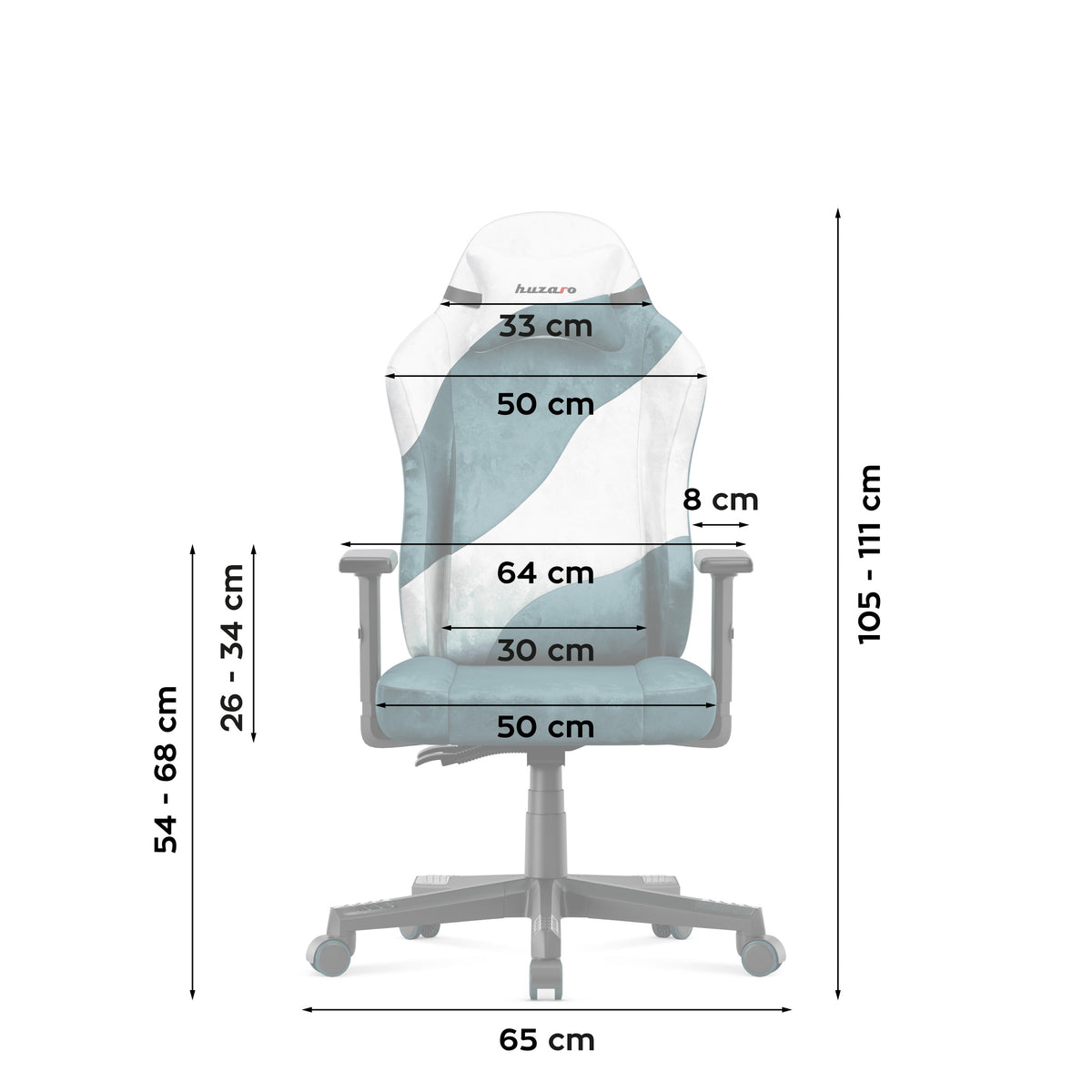 Silla gaming para adolescentes Huzaro Ranger 5.7 Teal