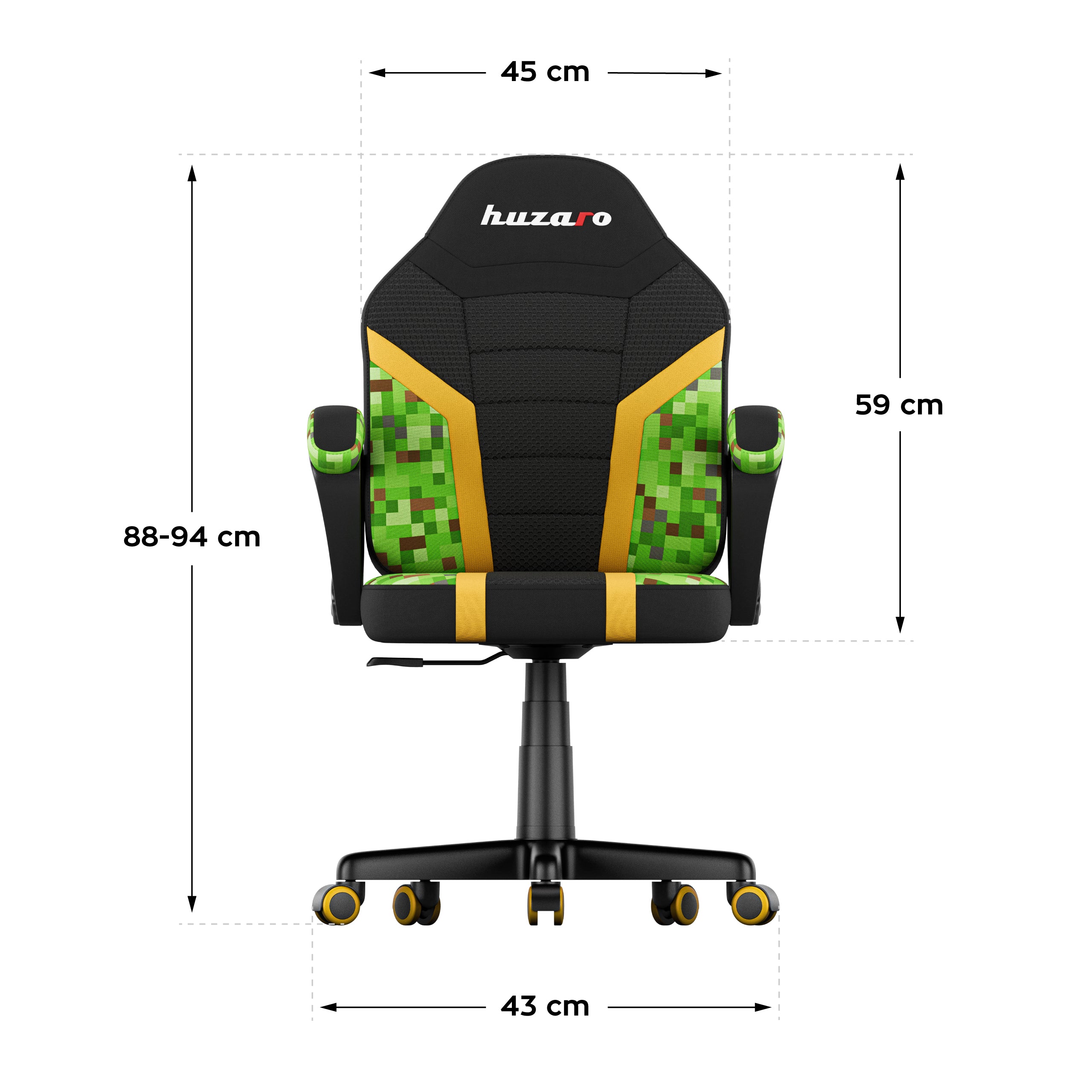 Sillón gaming para niños HUZARO RANGER 1.0 Pixel Mesh