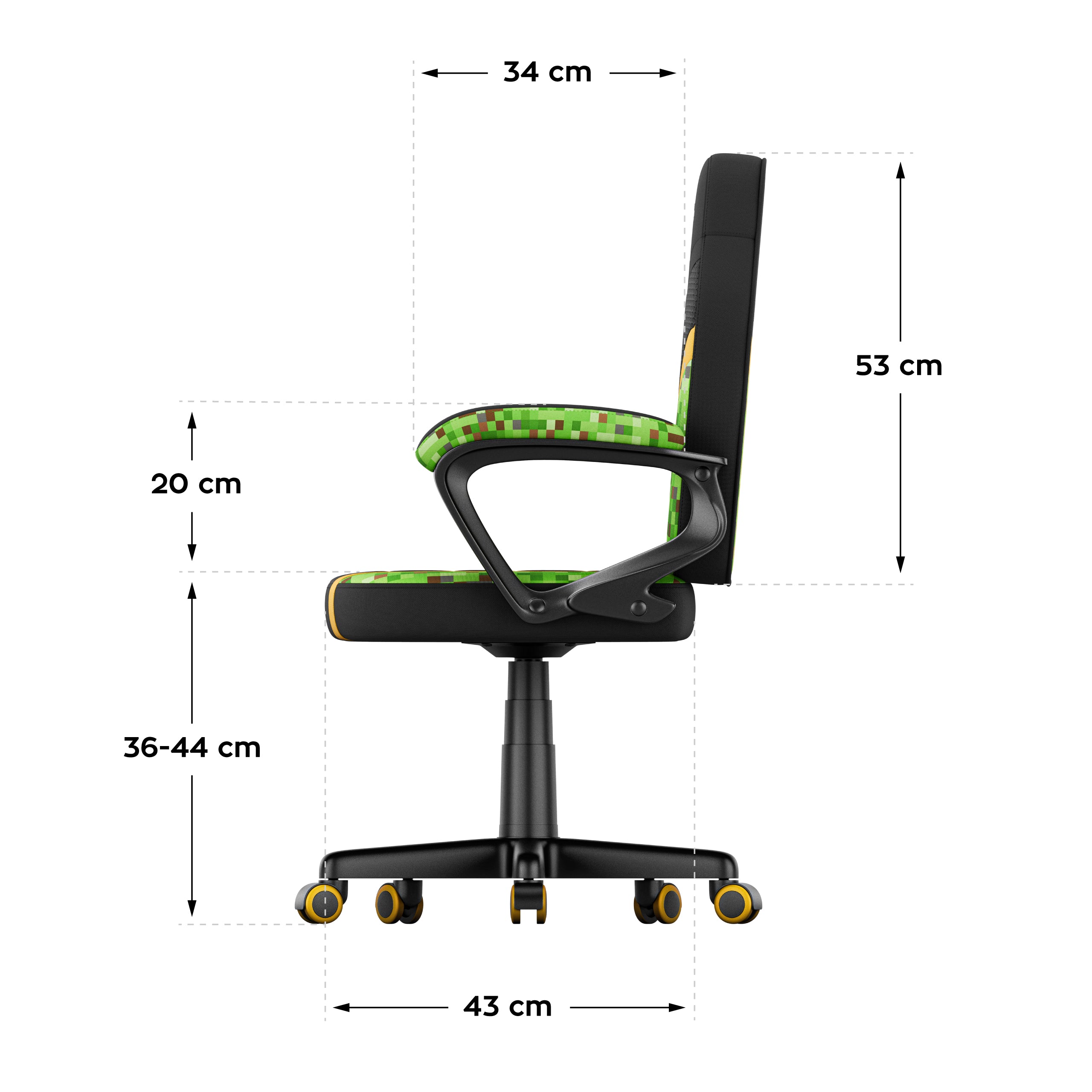 Sillón gaming para niños HUZARO RANGER 1.0 Pixel Mesh