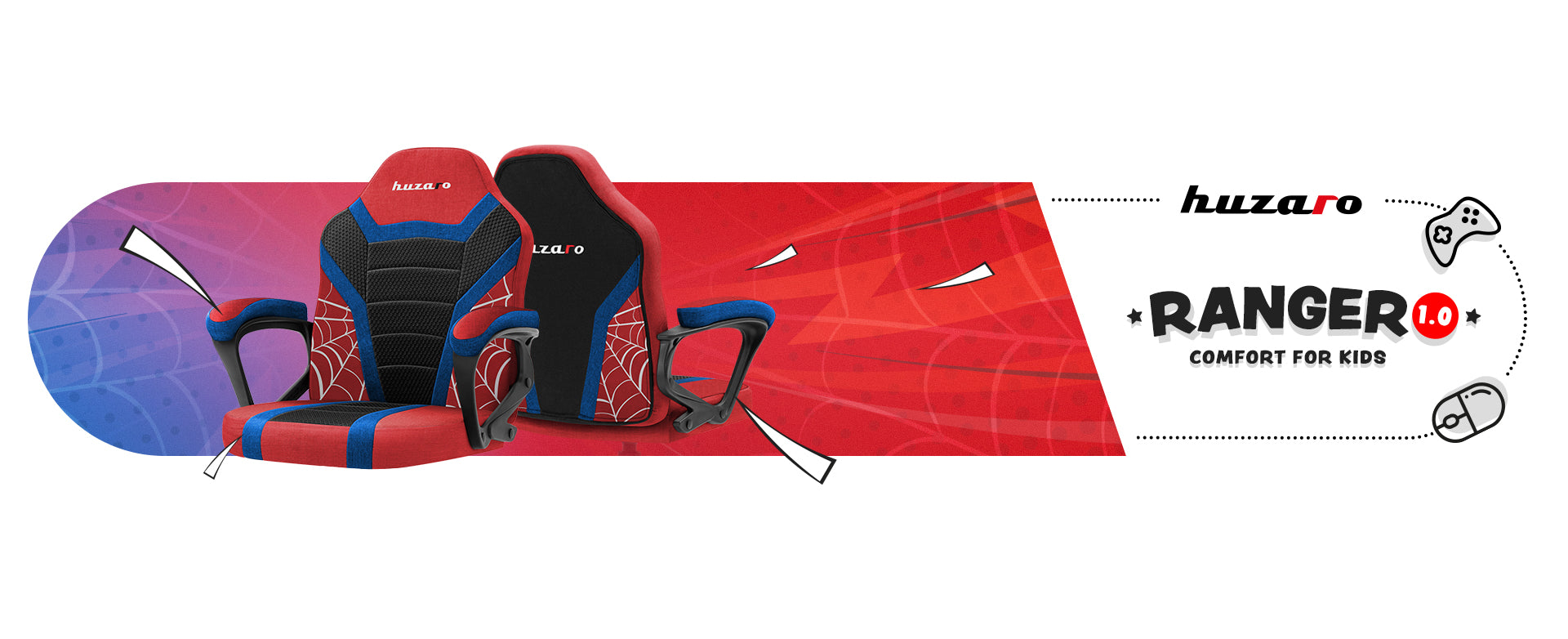 Sillón gaming para niños Huzaro Ranger 1.0 Spider Mesh