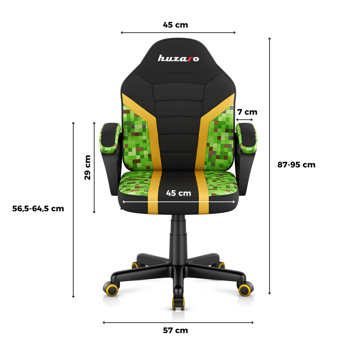 Sillón gaming para niños HUZARO RANGER 1.0 Pixel Mesh