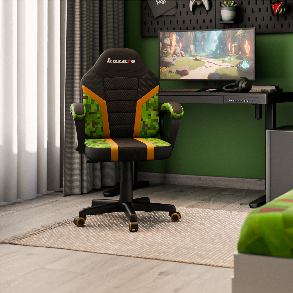 Sillón gaming para niños HUZARO RANGER 1.0 Pixel Mesh